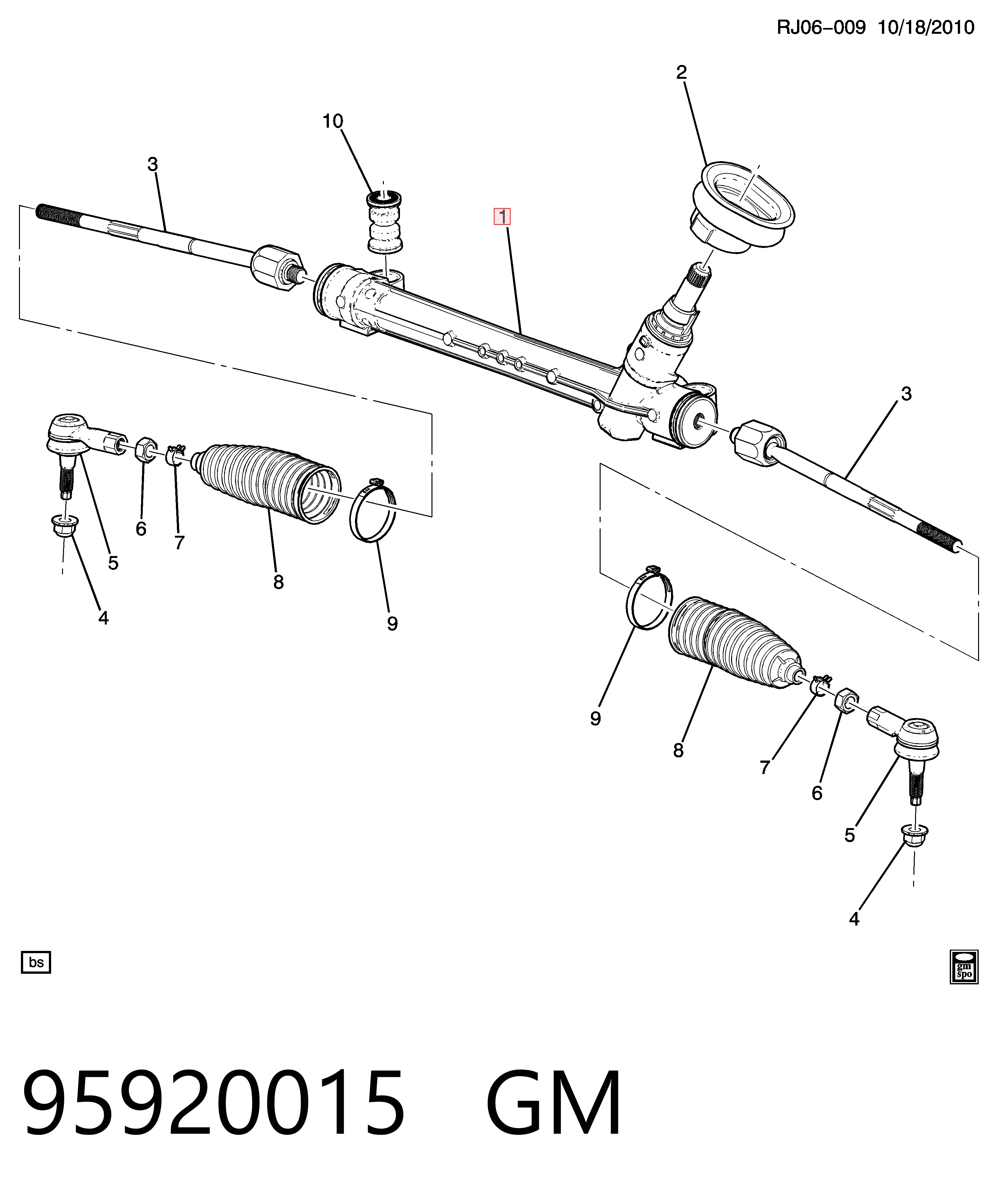 Cremalheira da direção 527742743 VAG