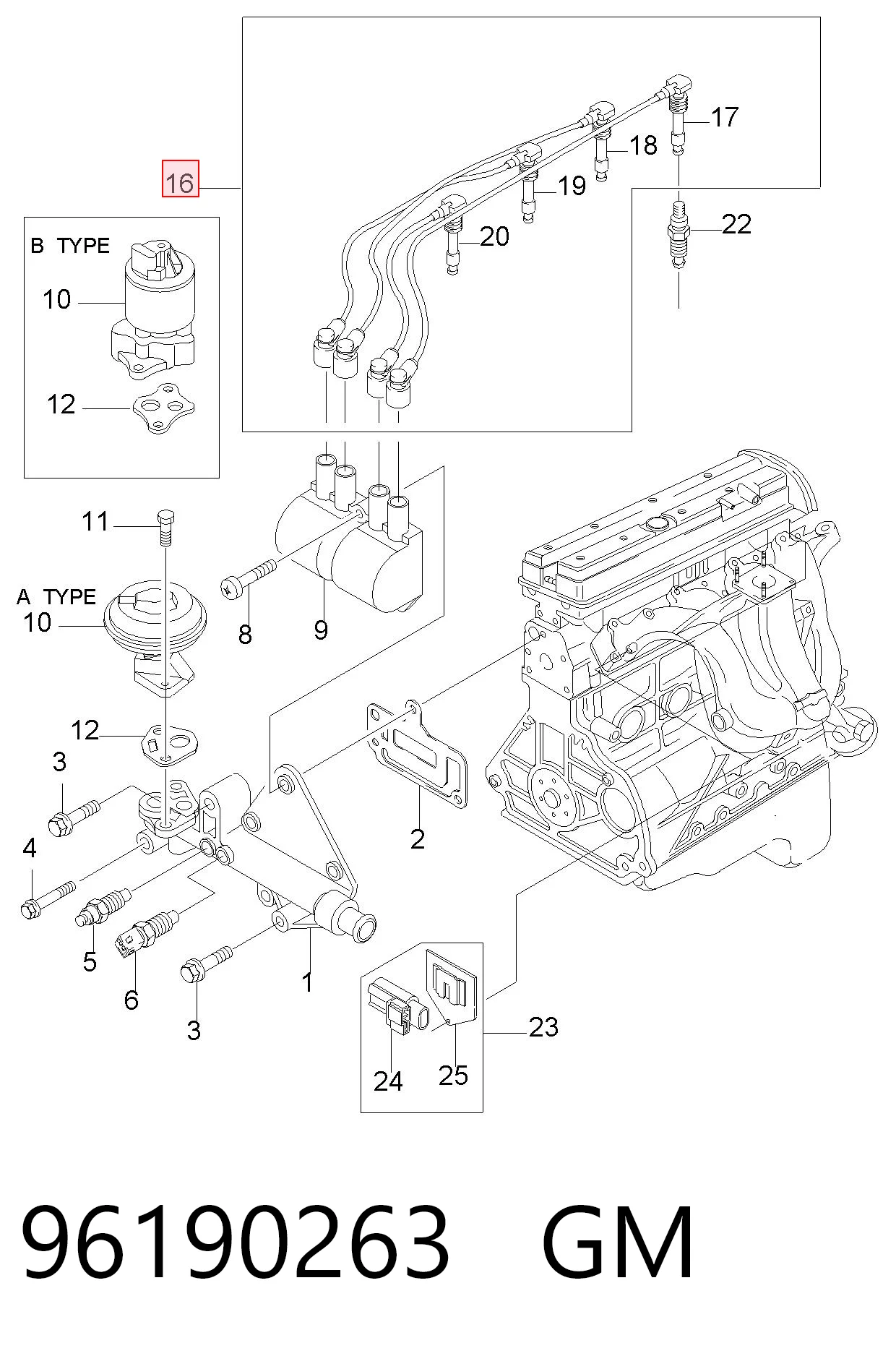  para Opel Astra  (53, 54, 58, 59)
