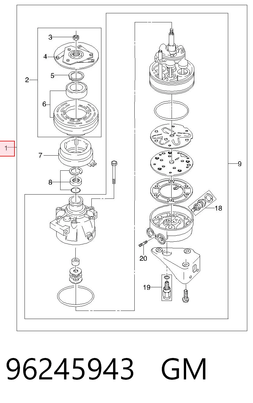 Compressor de aparelho de ar condicionado Parts-Mall PXNEC008 preço, a partir de 379,46 USD