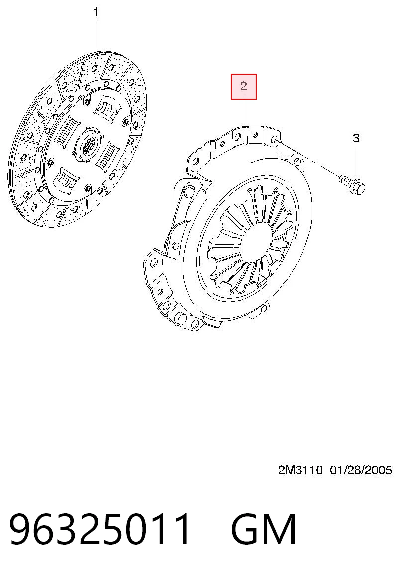 96325011 Hyundai/Kia Cesta de embraiagem