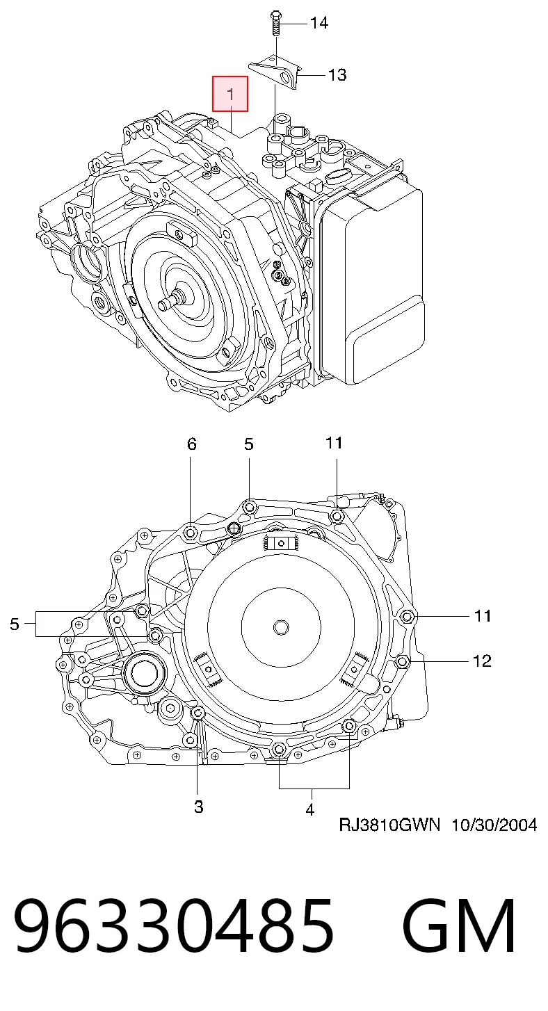 Caixa Automática de Mudança montada para Chevrolet Lacetti  J200