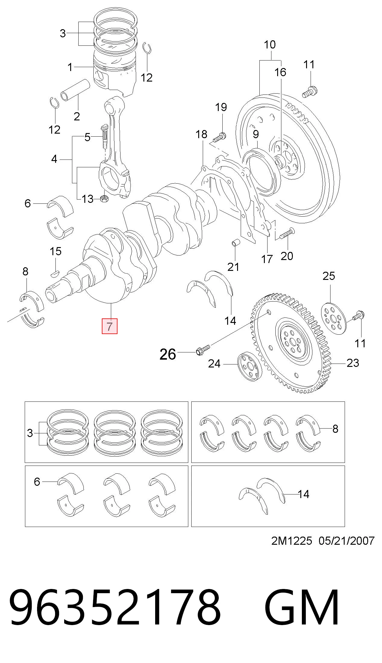 Cambota de motor Chevrolet Spark (Matiz)  M200, M250 ao melhor preço