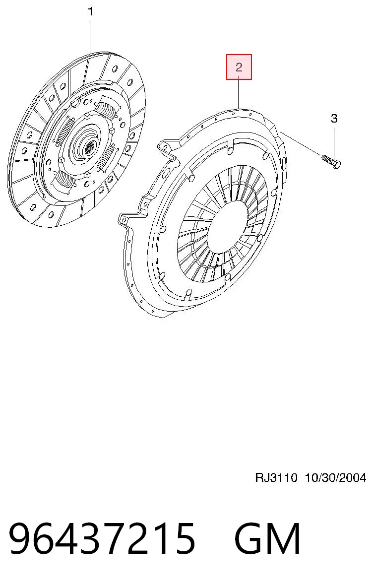  Cesta de embraiagem Chevrolet Captiva I SUV (C100) (2006 - 2010) I
