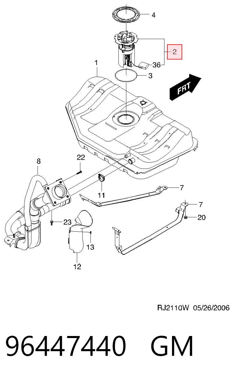 Compre 95949303 Hyundai/Kia Bomba de combustível elétrica submersível