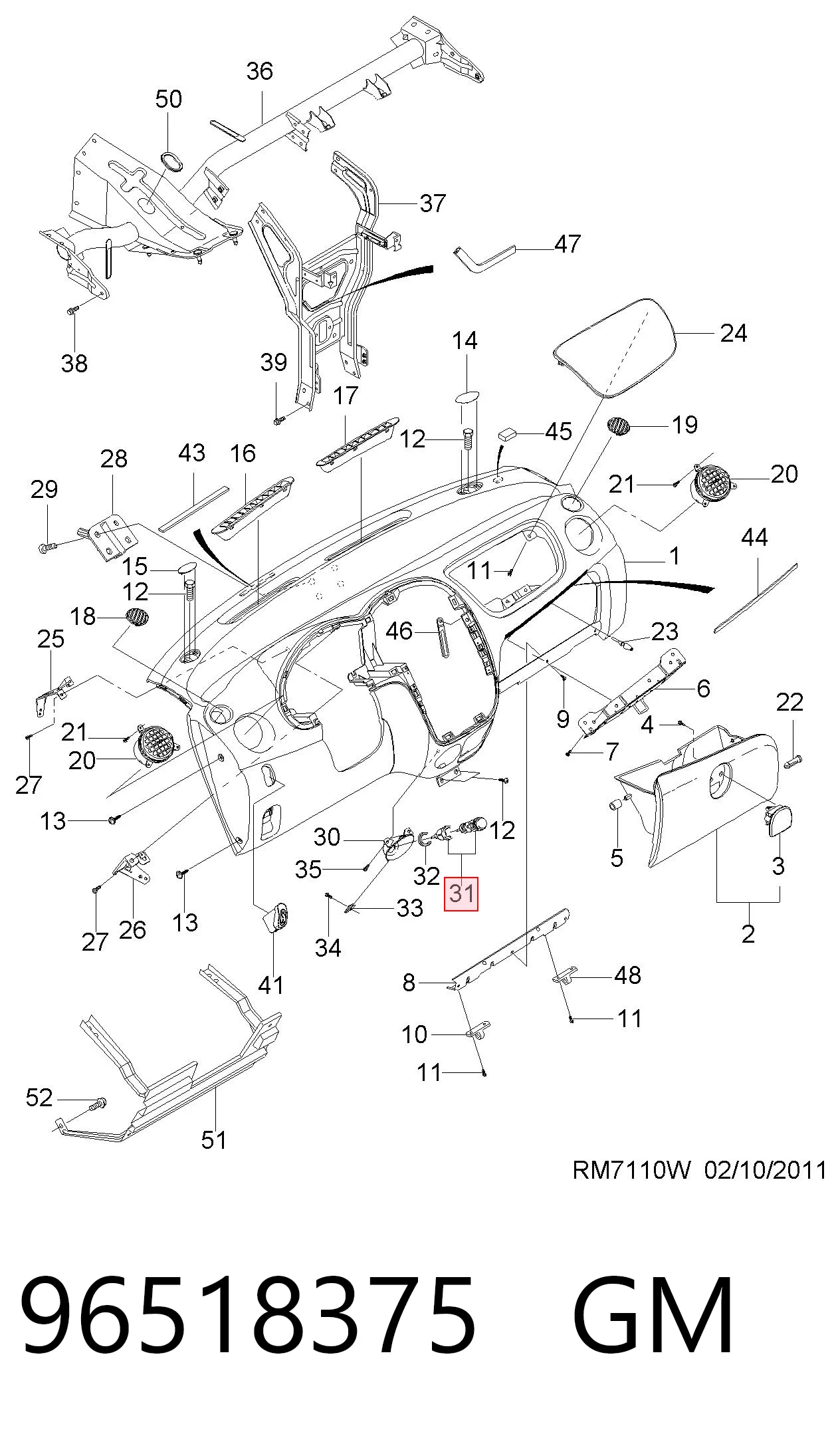  Acendedor de cigarros Daewoo Lanos sedan (KLAT) (1997 - 2008) 