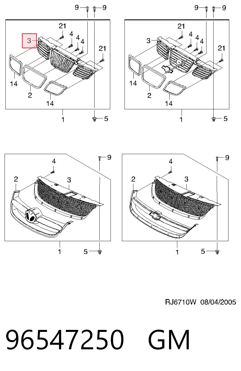 96547250 General Motors