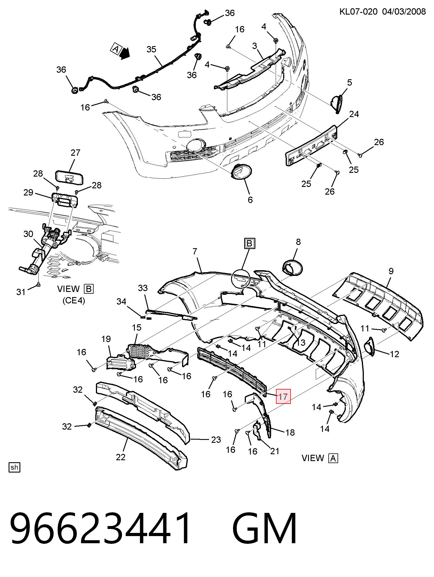 96623441 General Motors