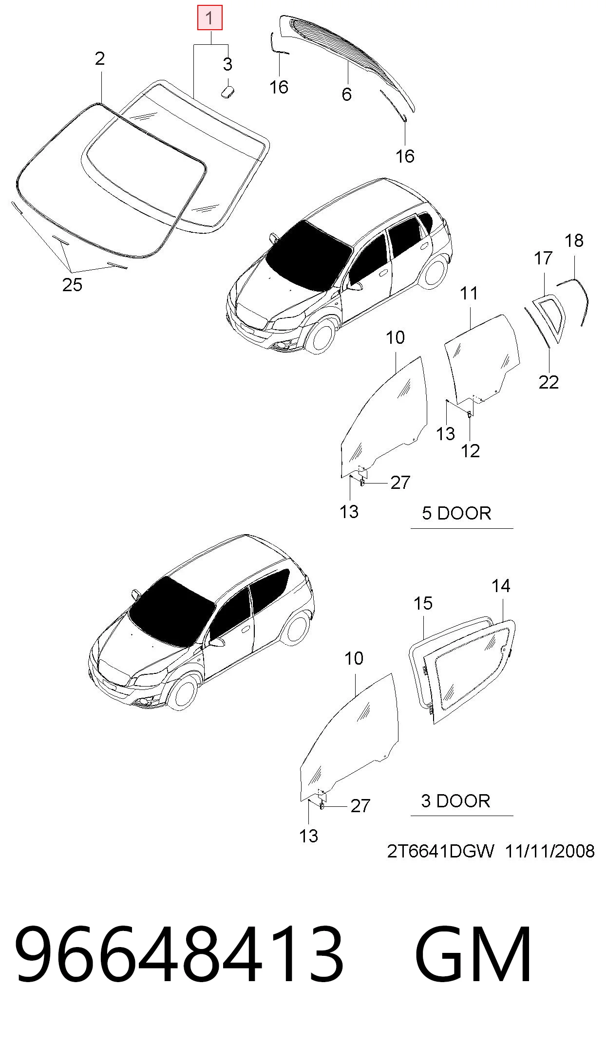 Compre 96648413 Peugeot/Citroen Pára-brisas