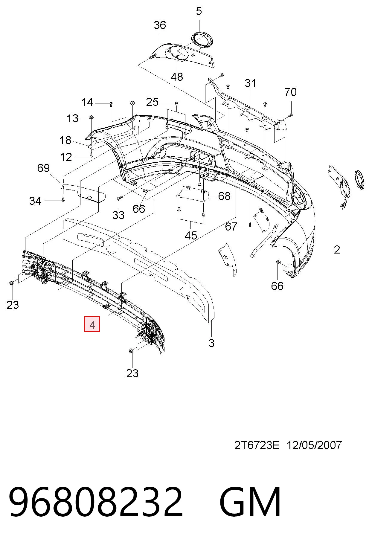 Reforçador do pára-choque dianteiro Chevrolet Aveo preço, a partir de 78,69 USD