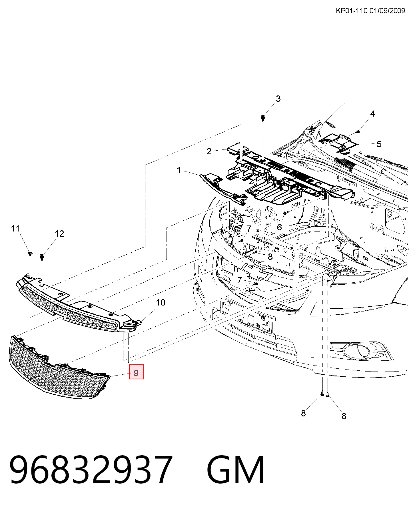 Grelha do radiador VAG 95028167 preço, a partir de 39,74 USD