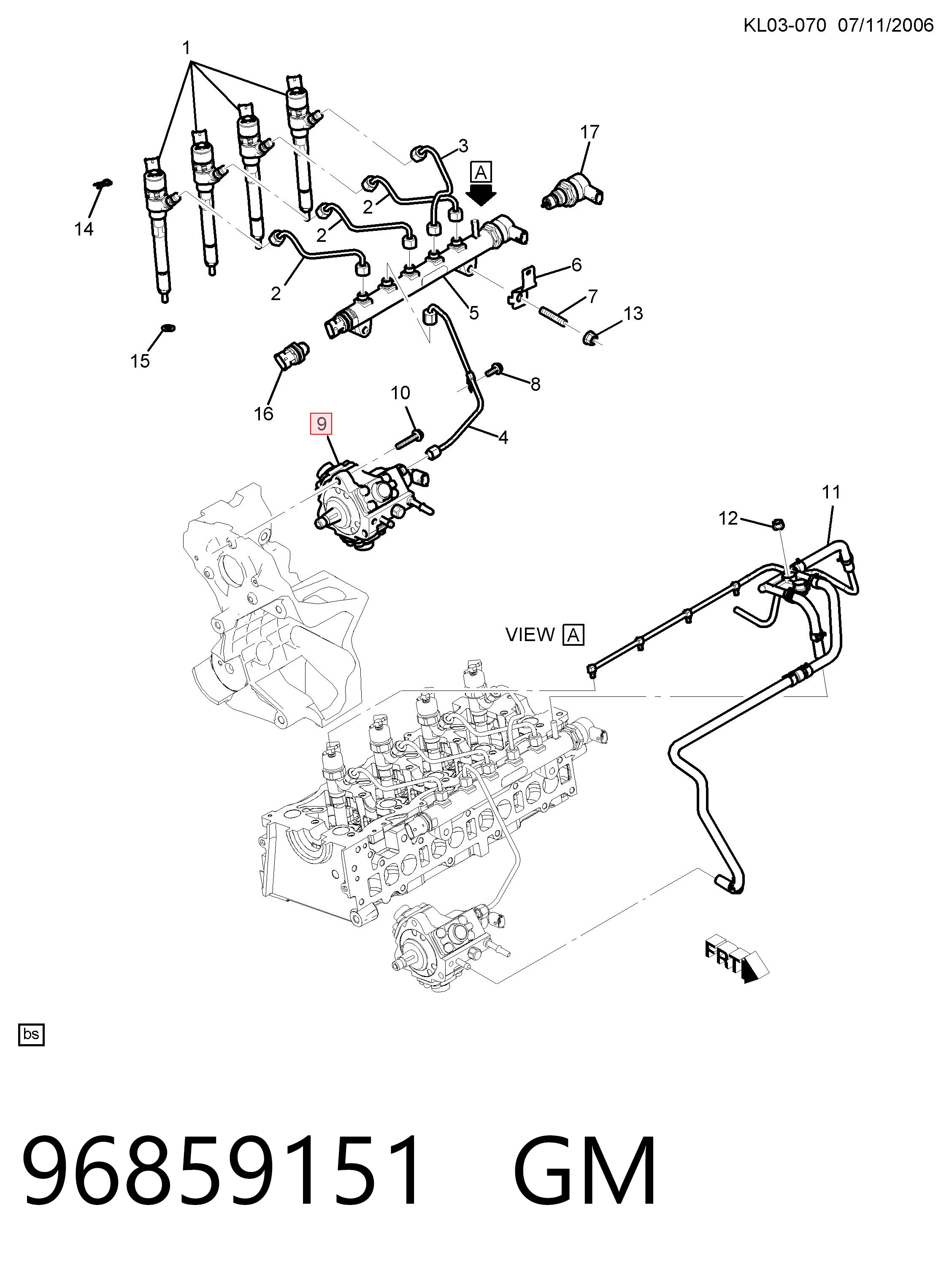 Bomba de combustível de pressão alta para Chevrolet Captiva I C100