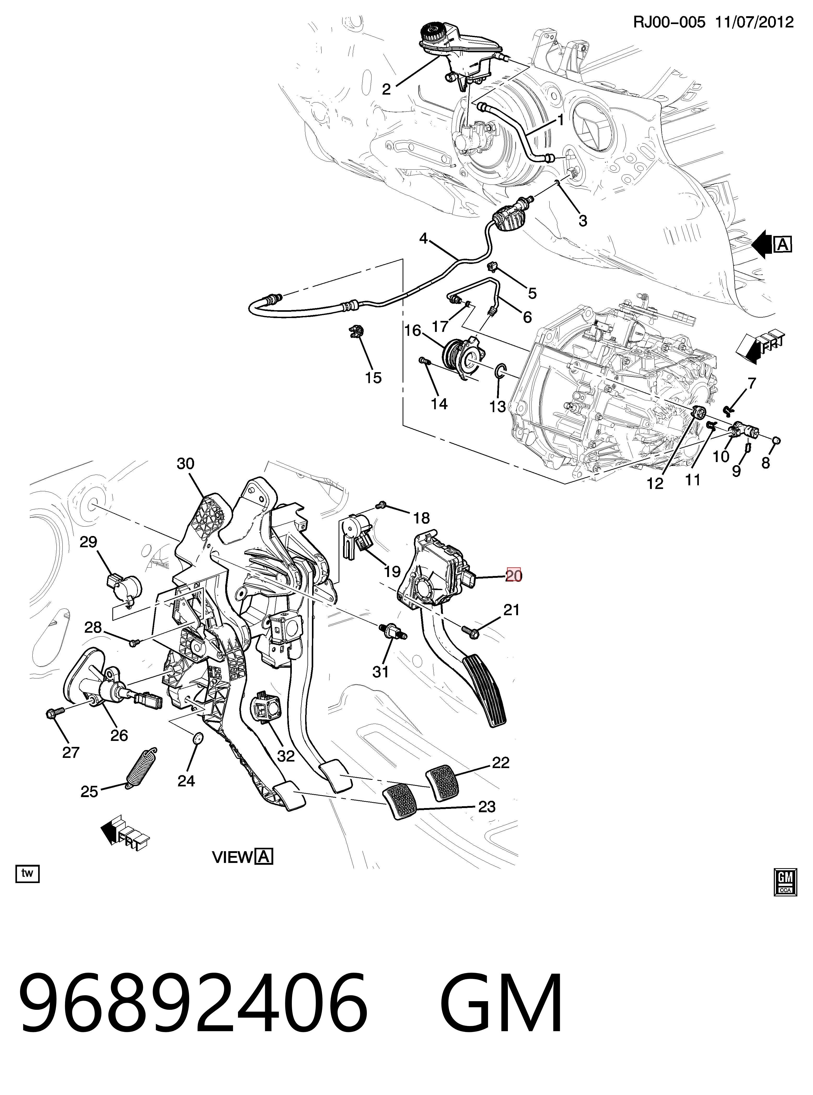 Pedal de gás (de acelerador) 42758409 Peugeot/Citroen