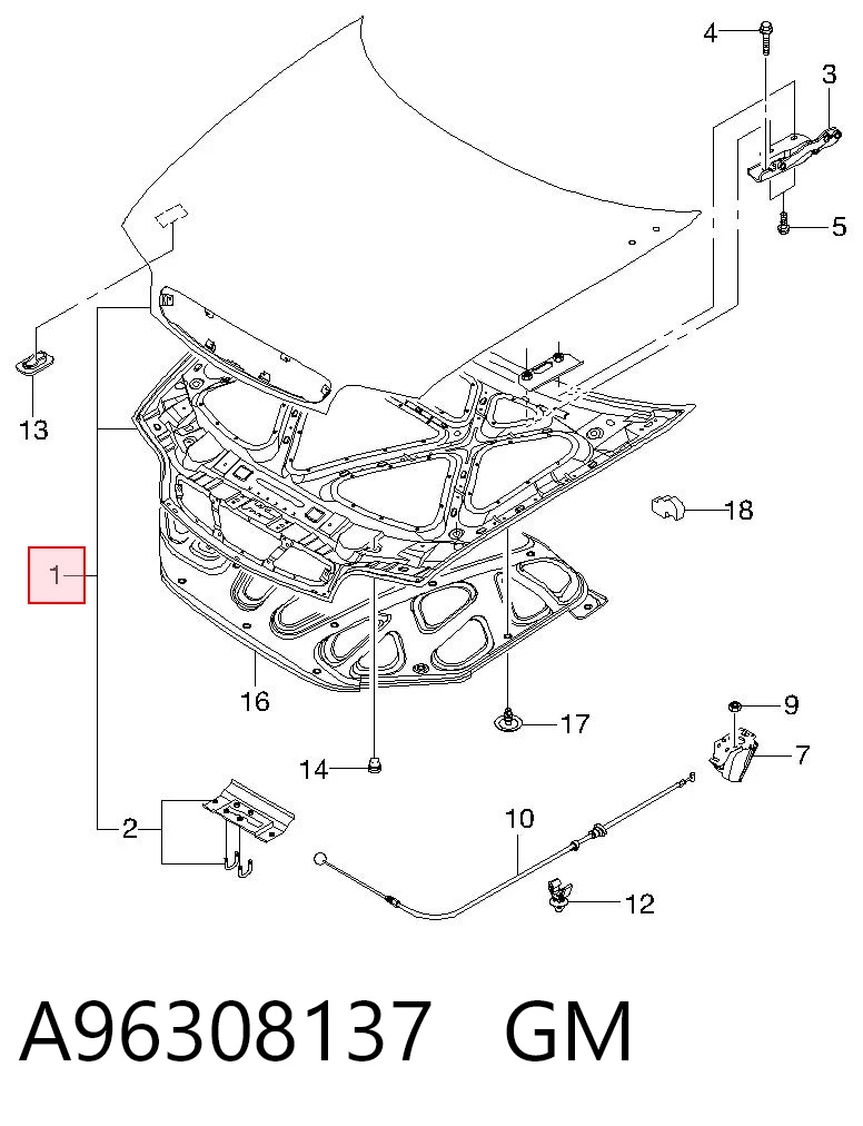 Capota para Daewoo Nubira I J10, J15