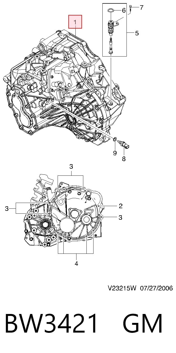 Caixa de Mudança montada (caixa mecânica de velocidades) Chevrolet Epica II V250