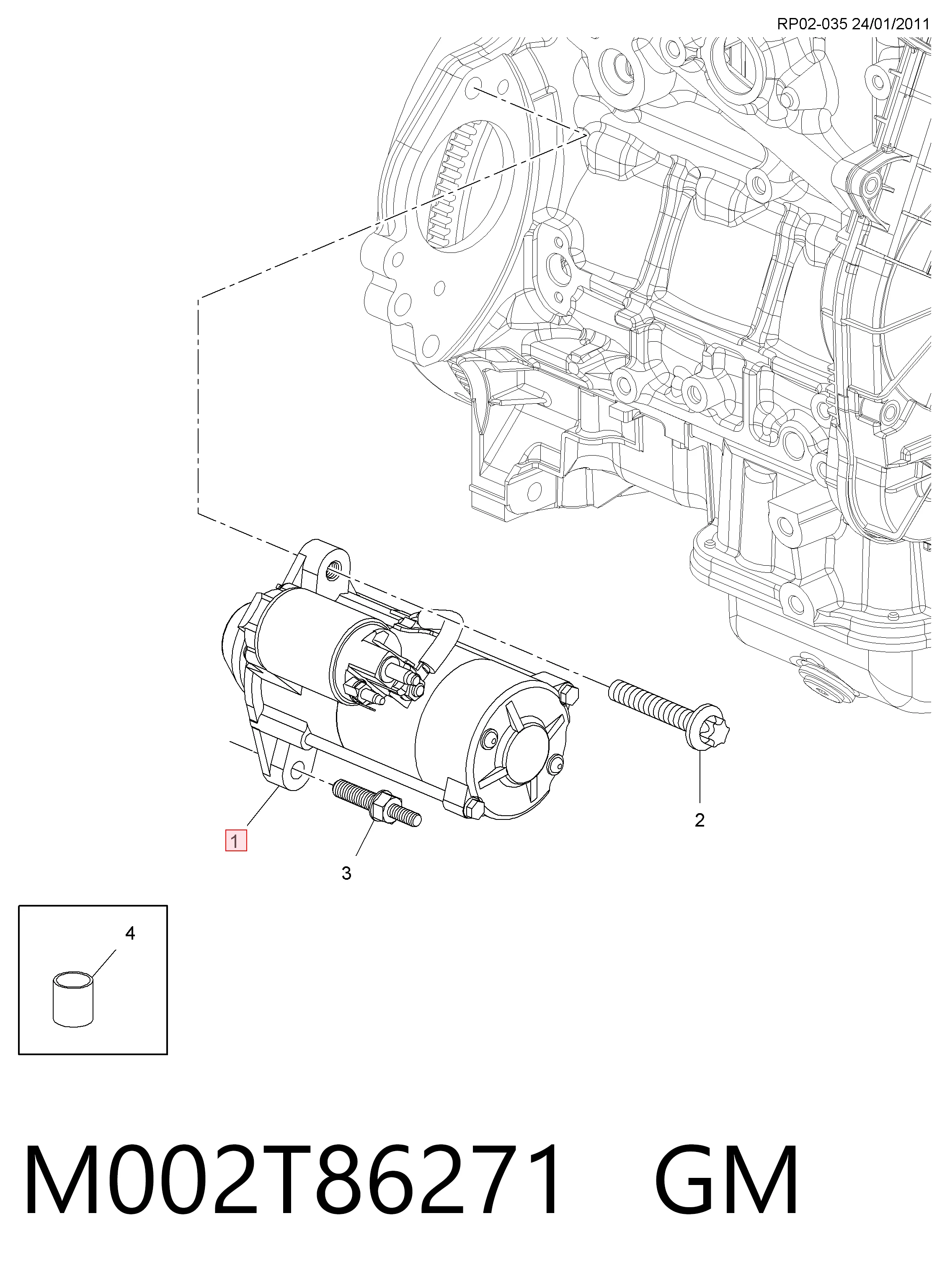 Motor de arranco 55578420 Peugeot/Citroen