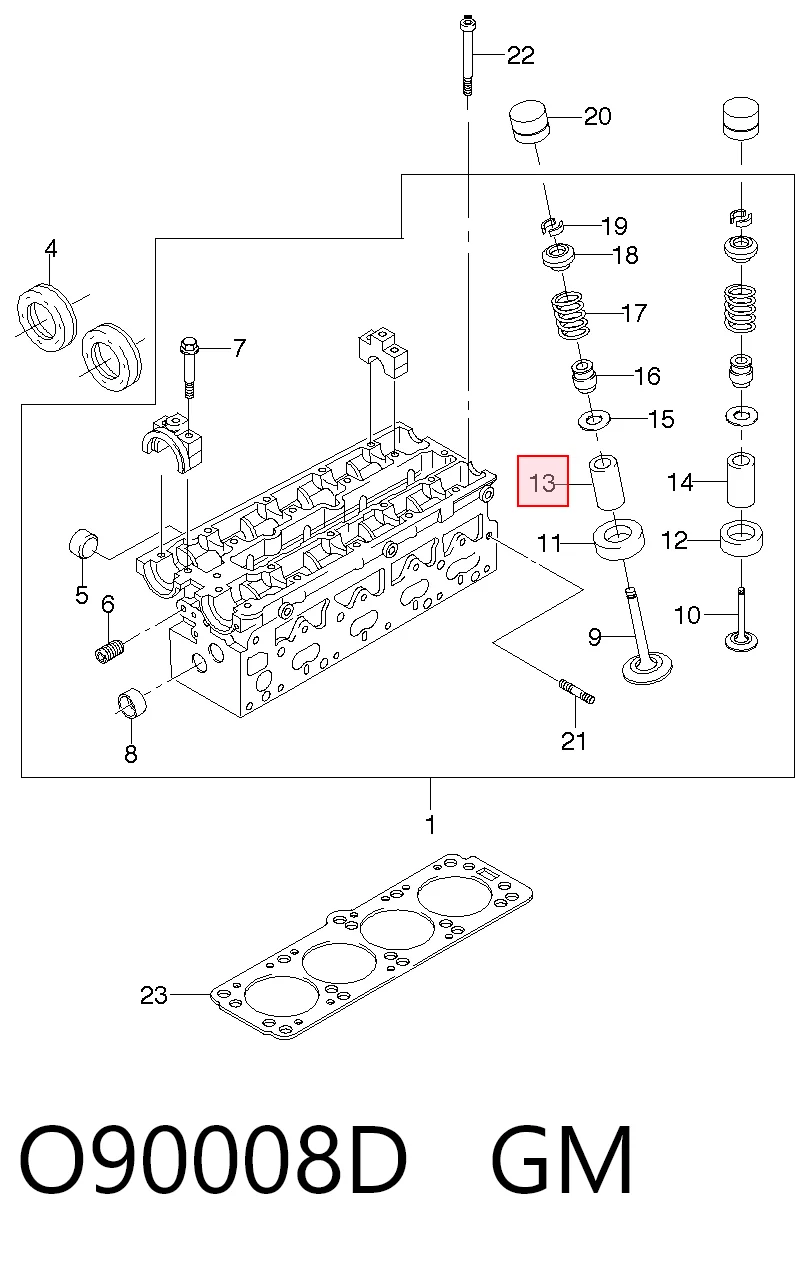 Compre 8905020790 Isuzu Guia de válvula de admissão