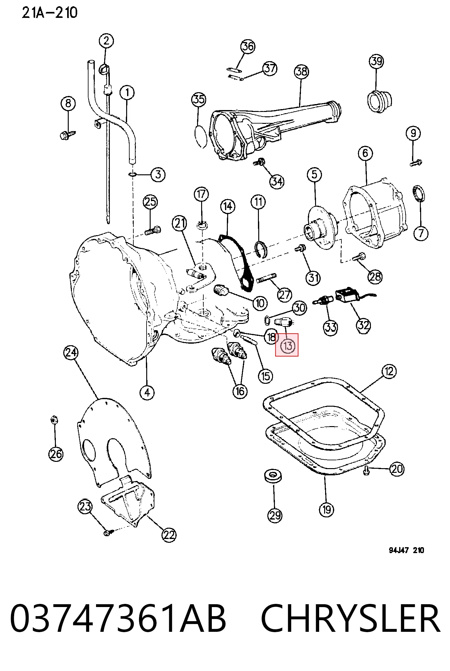 03747361AB Chrysler