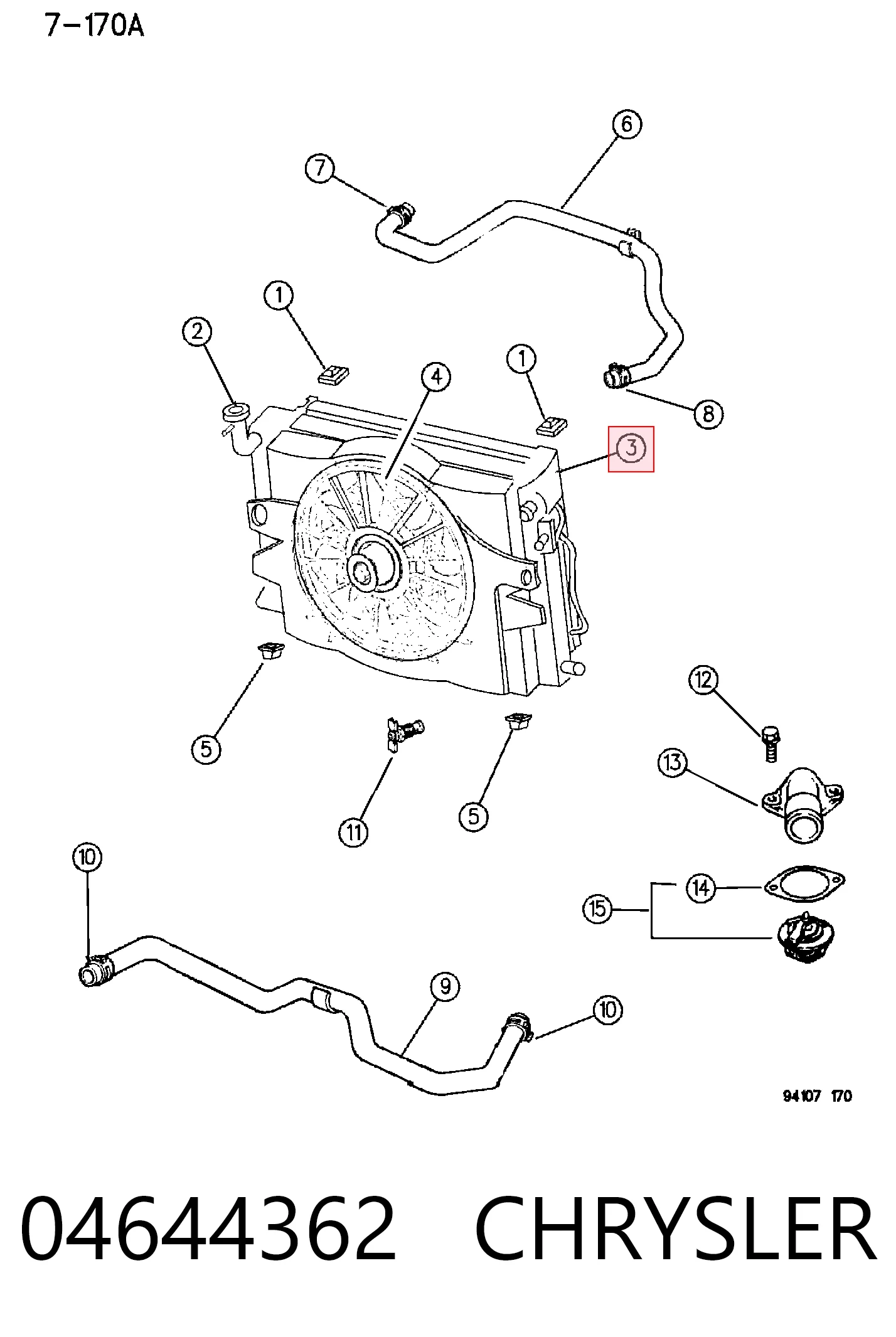 Radiador de esfriamento de motor para Chrysler Voyager I ES 