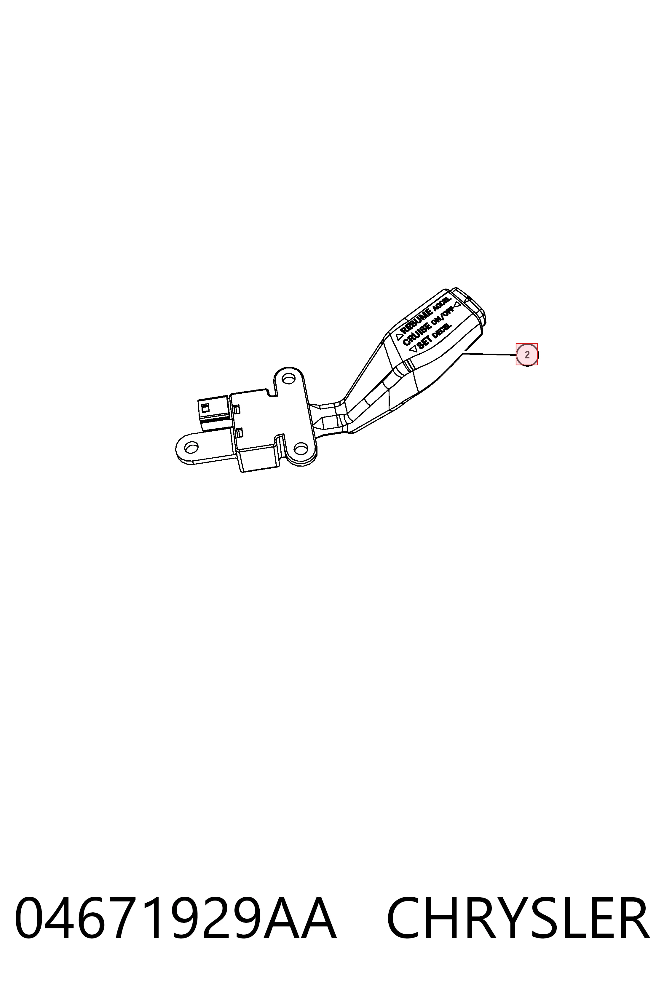 04671929AA Chrysler Braço oscilante inferior esquerdo de suspensão dianteira