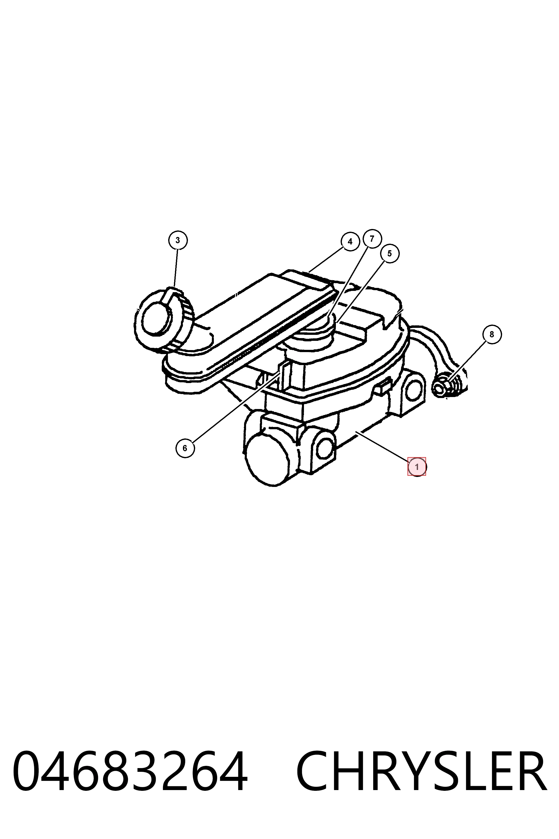 04683264 Chrysler Cilindro mestre do freio