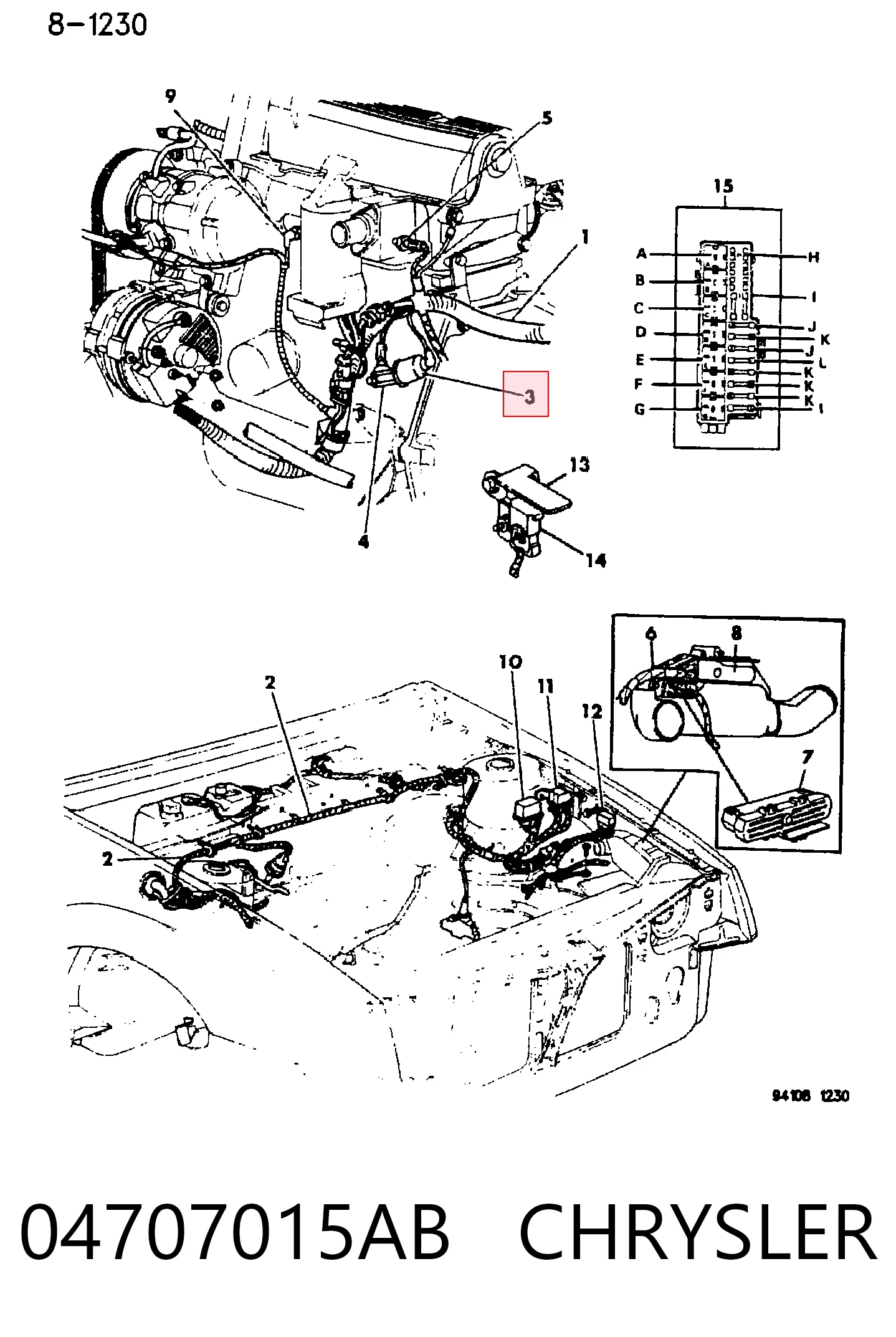 Sensor de pressão de óleo Chrysler Voyager I ES 