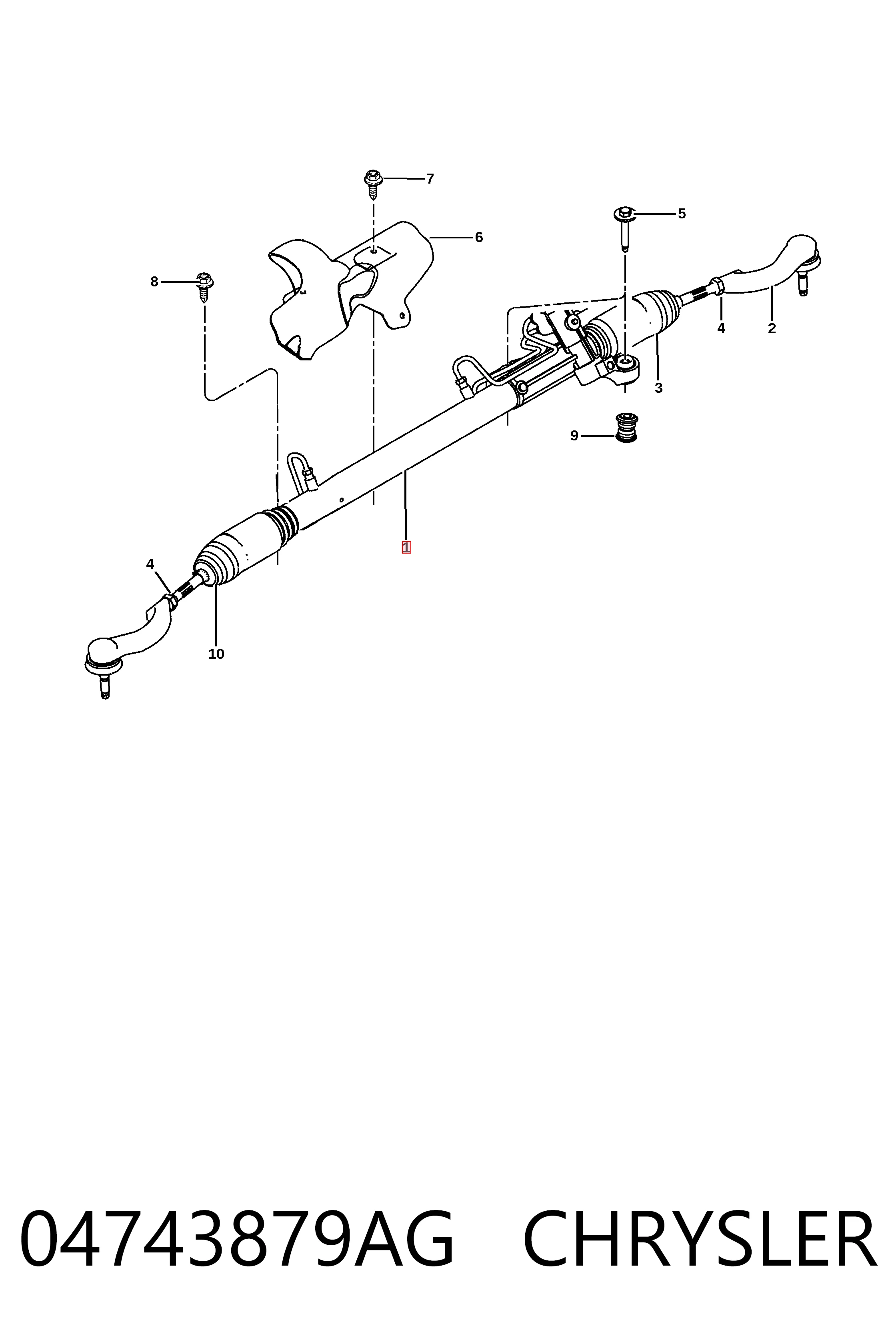 Cremalheira da direção Fiat/Alfa/Lancia K04743875AK preço, a partir de 205,26 USD