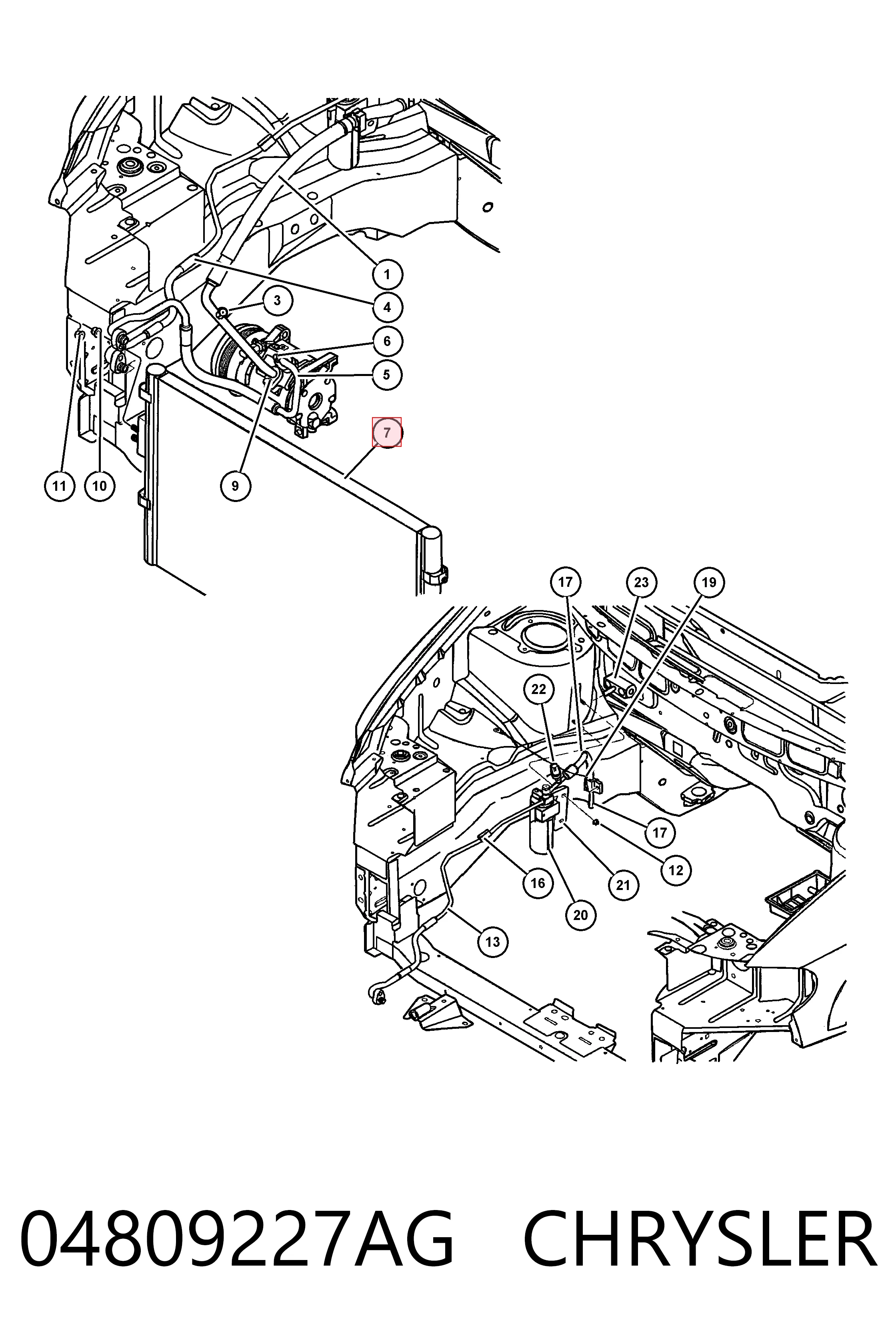Radiador de aparelho de ar condicionado Chrysler Voyager II GS 