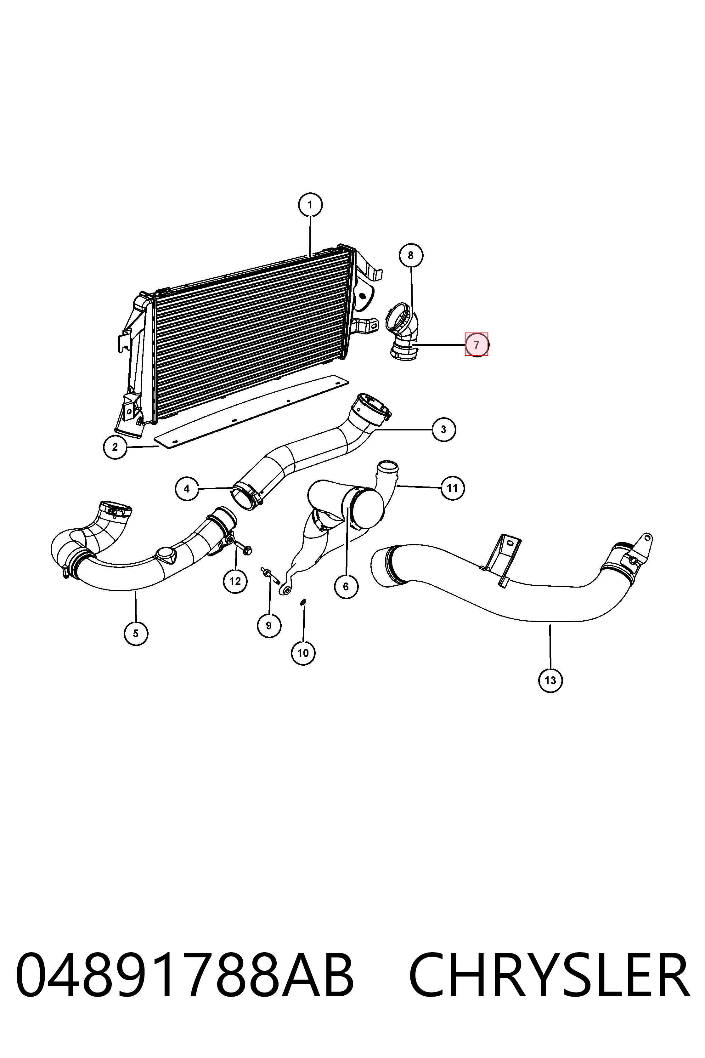 K04891788AA Fiat/Alfa/Lancia 