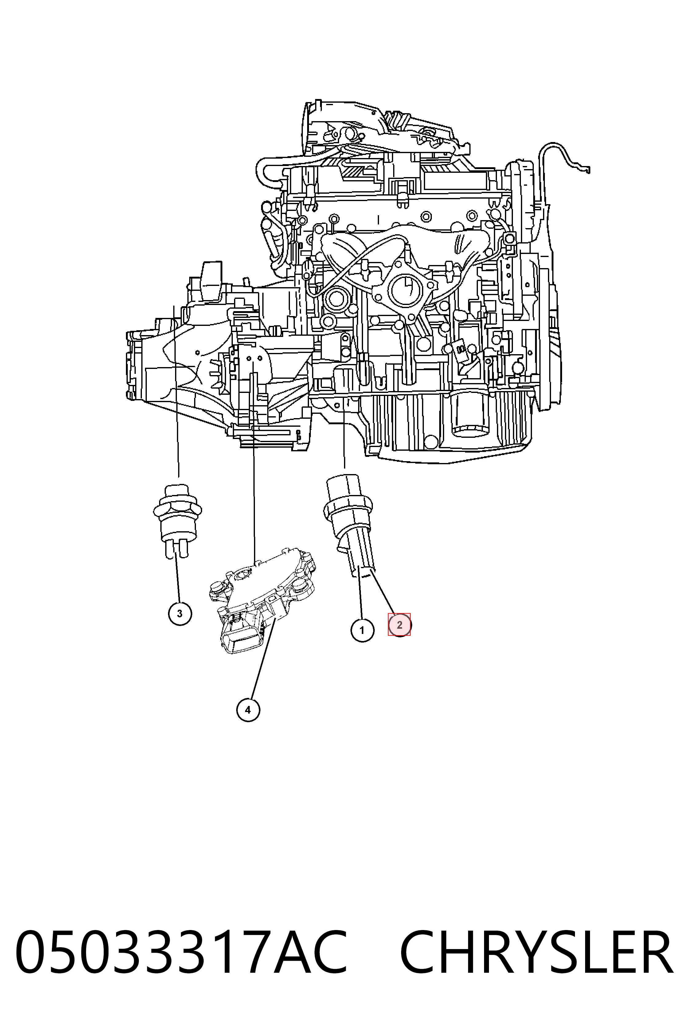 K68003360AA Fiat/Alfa/Lancia Sensor de pressão de óleo