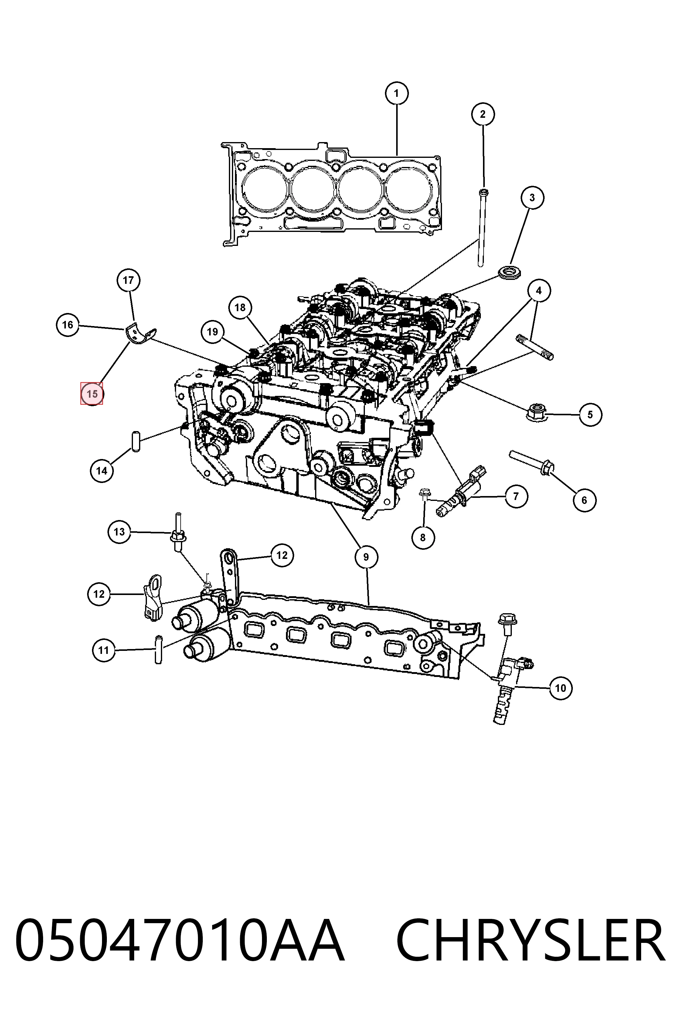  Fiat/Alfa/Lancia K05047008AA