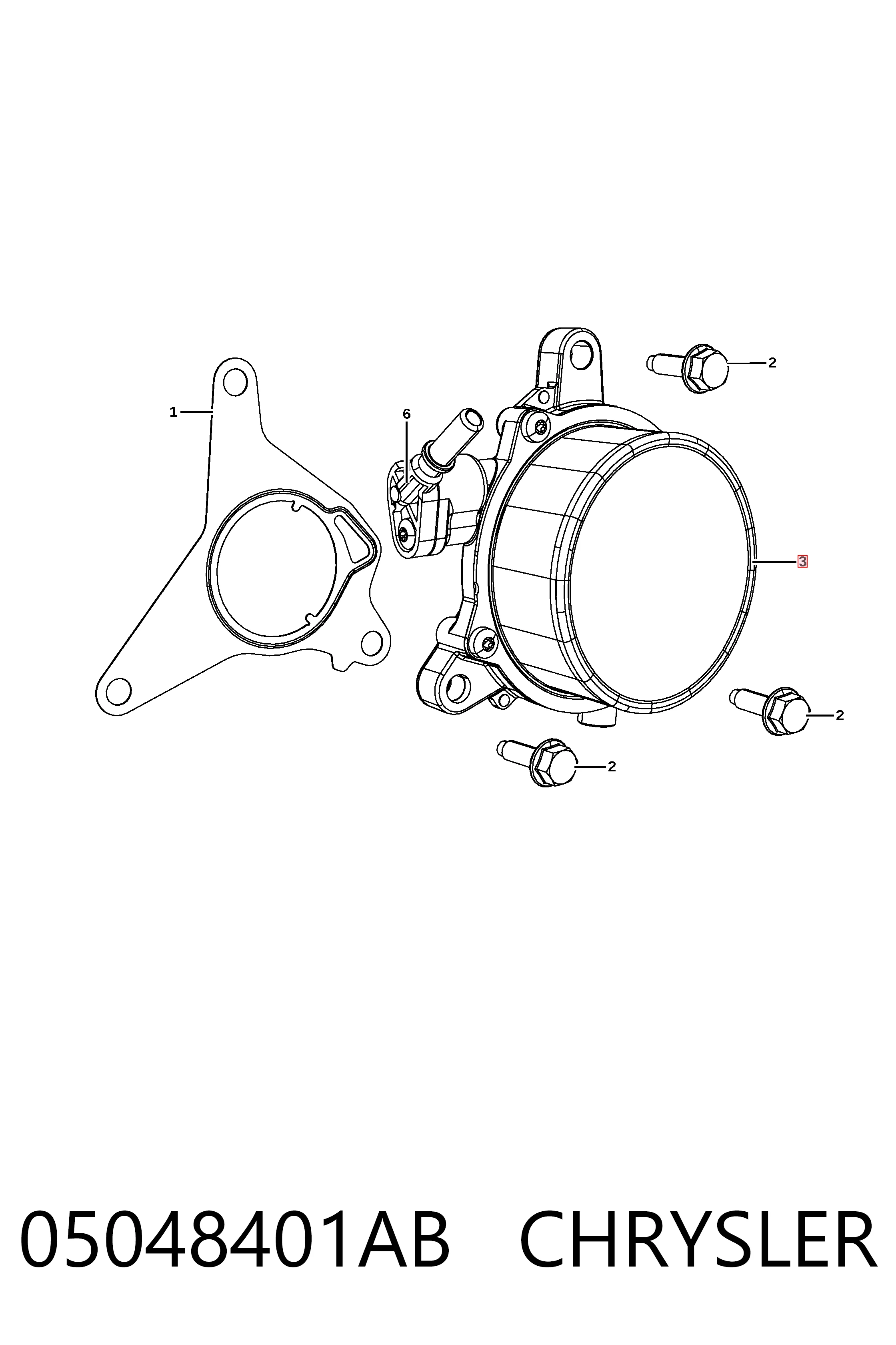 05048401AB Chrysler Bomba a vácuo