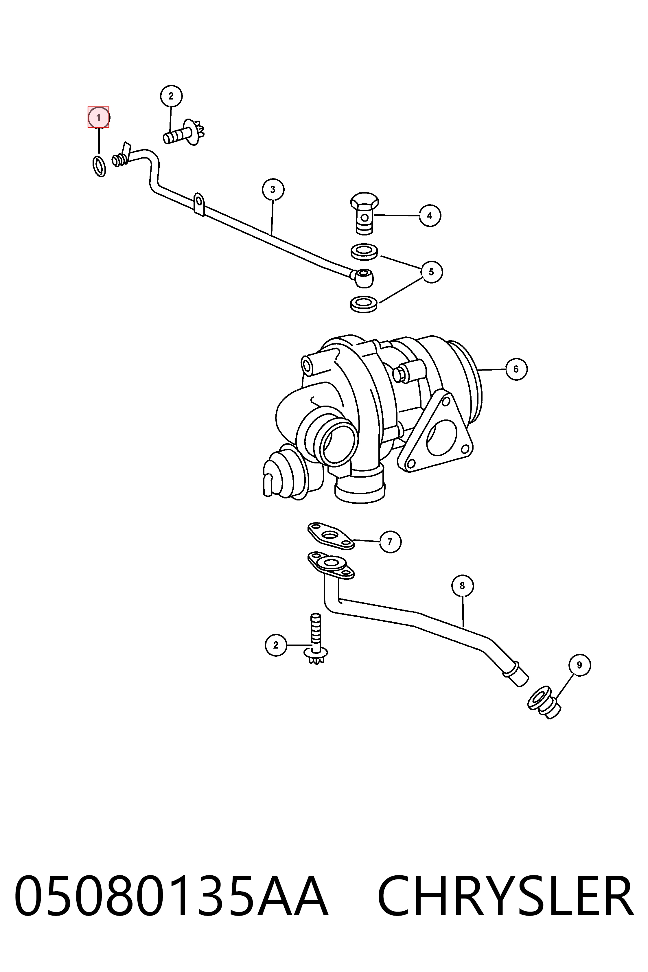 Compre K05080135AA Fiat/Alfa/Lancia Anel (arruela) do injetor de ajuste