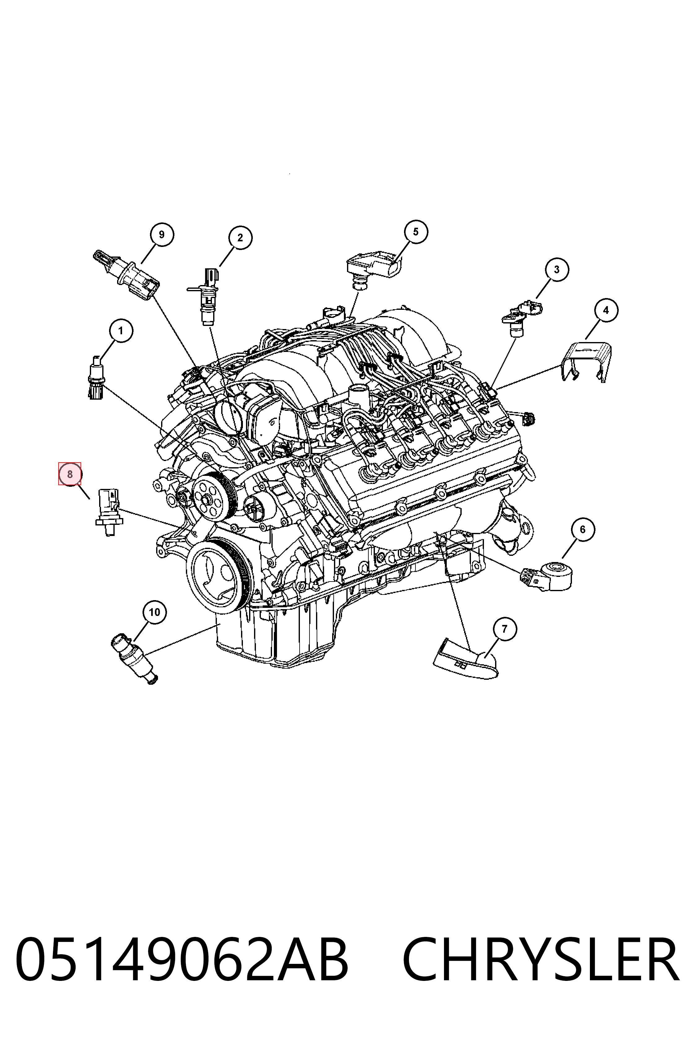  Sensor de pressão de óleo Dodge Journey SUV (2008 - 2020) 