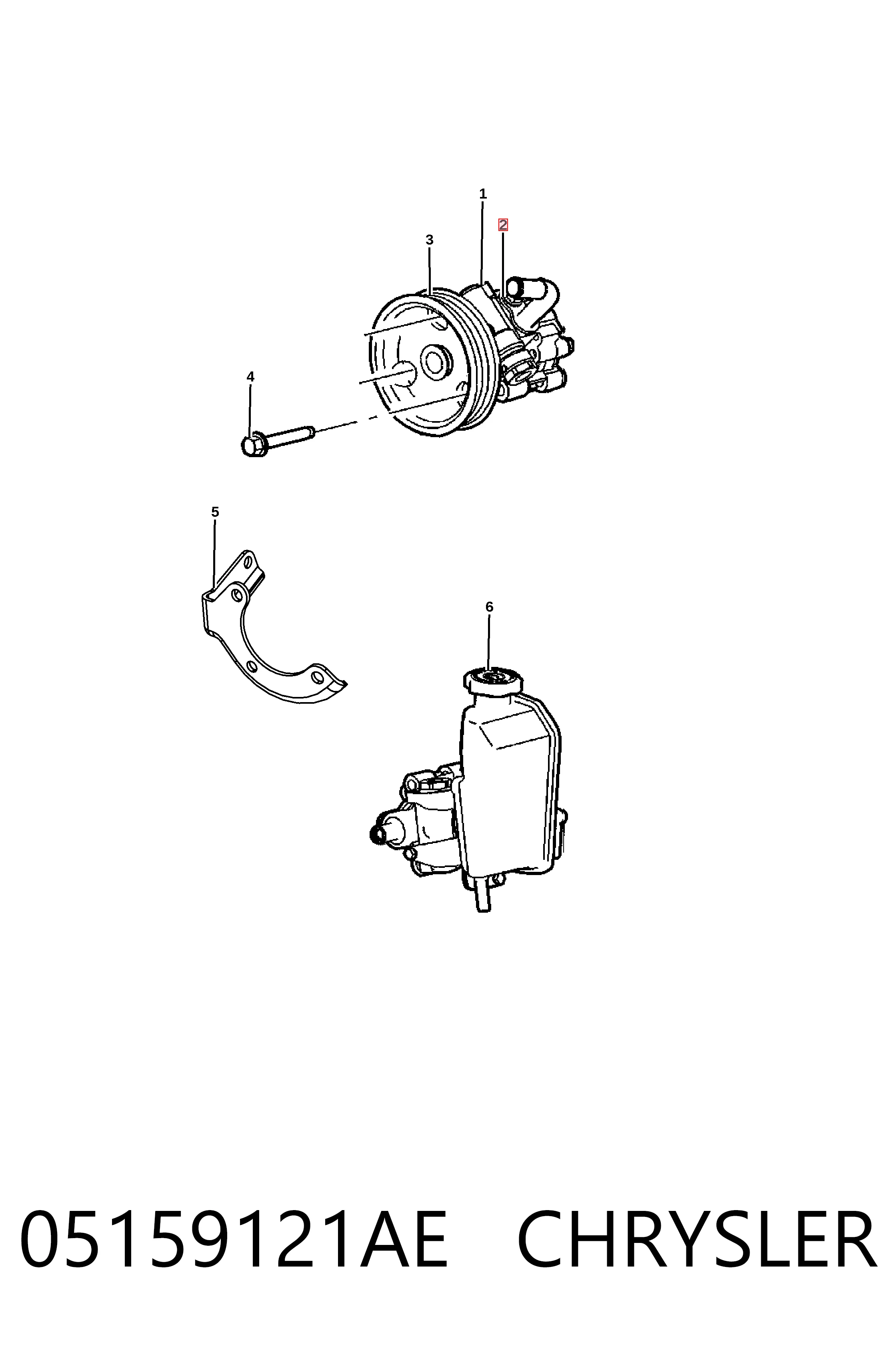 Bomba da Direção hidrâulica assistida Fiat/Alfa/Lancia K05159121AE preço, a partir de 129,86 USD