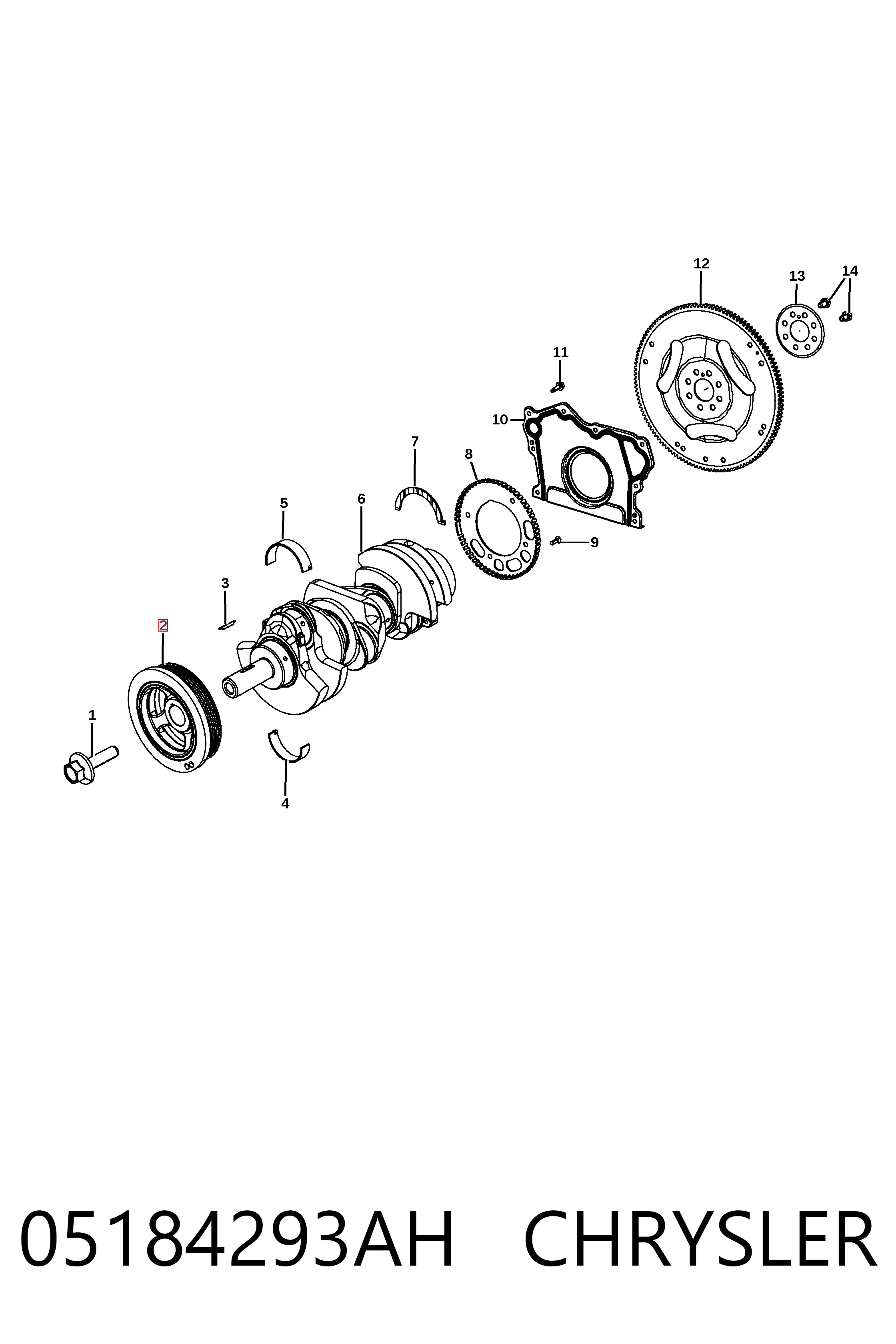 Polia de cambota para Jeep Wrangler  JL