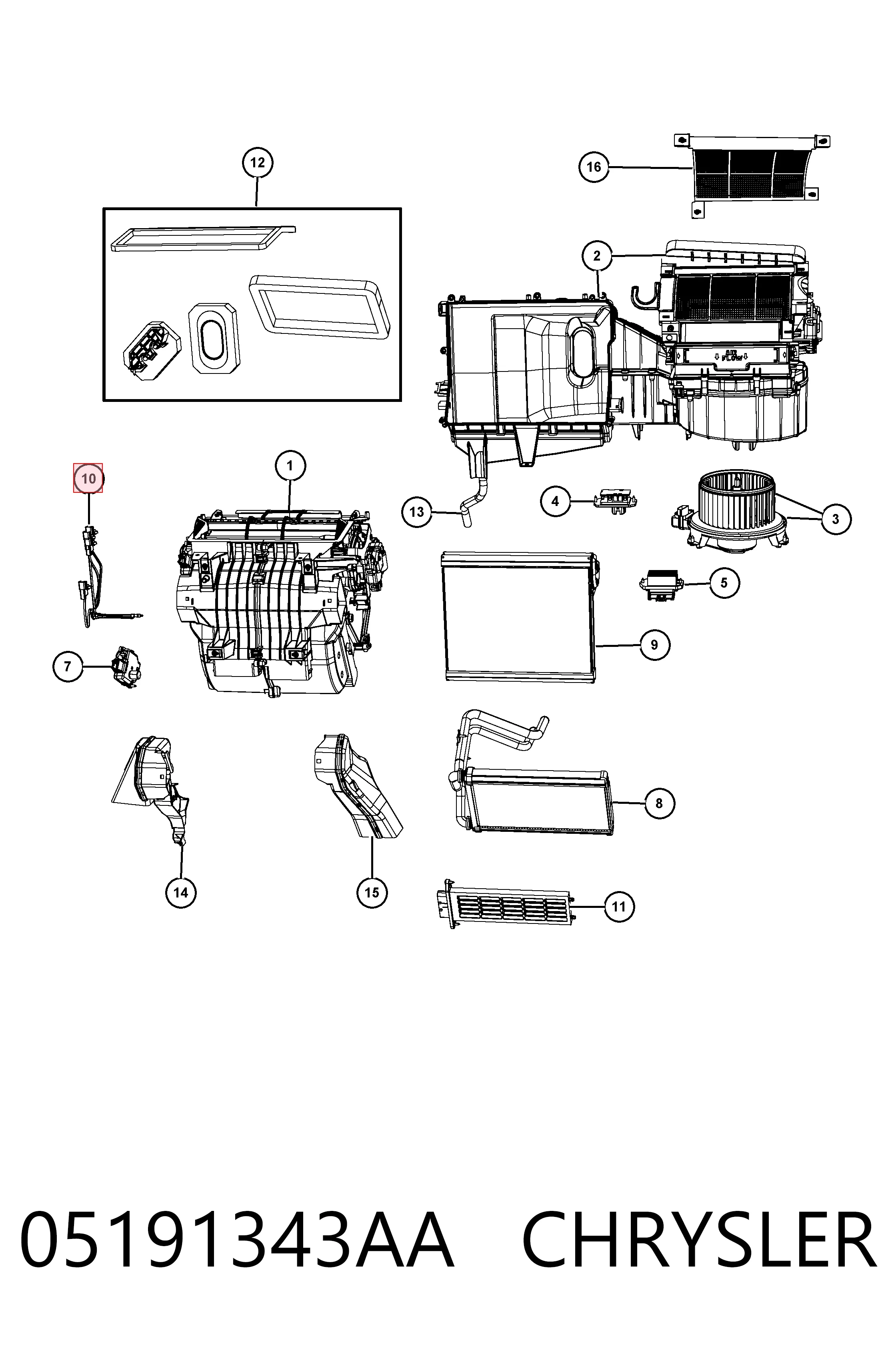 05191343AA Chrysler 