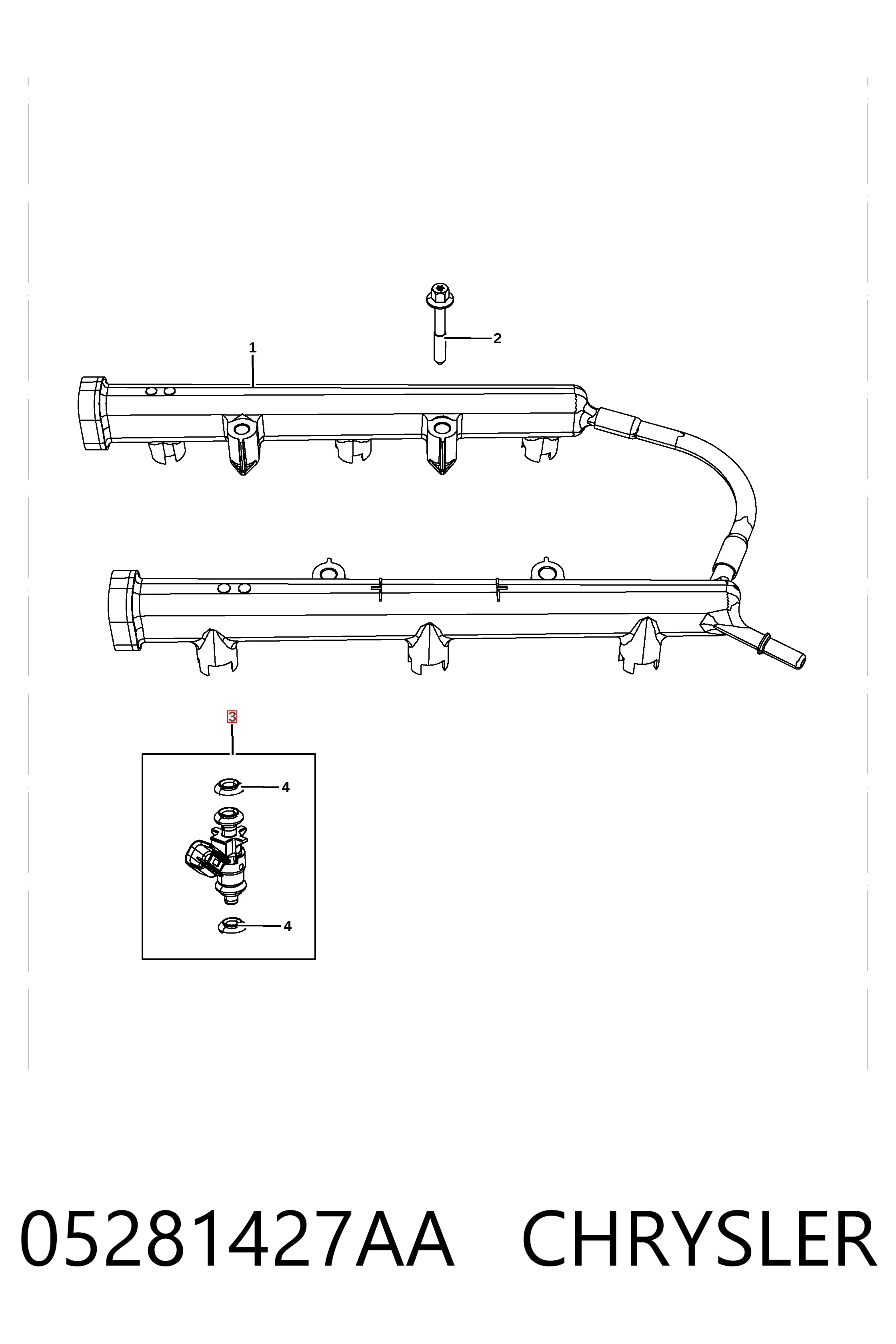 Injetor de injeção de combustível para Jeep Wrangler  JL