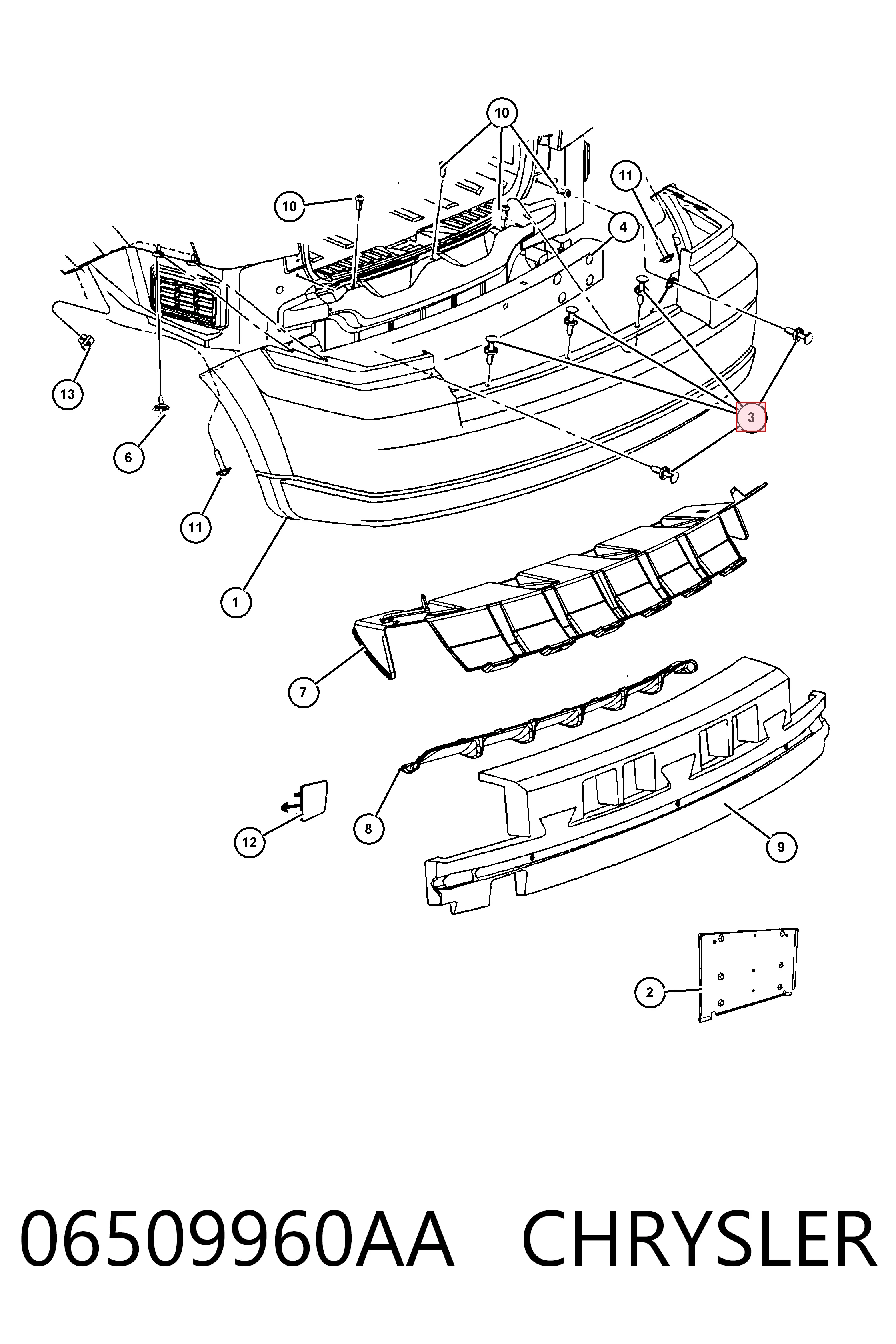06509960AA Chrysler