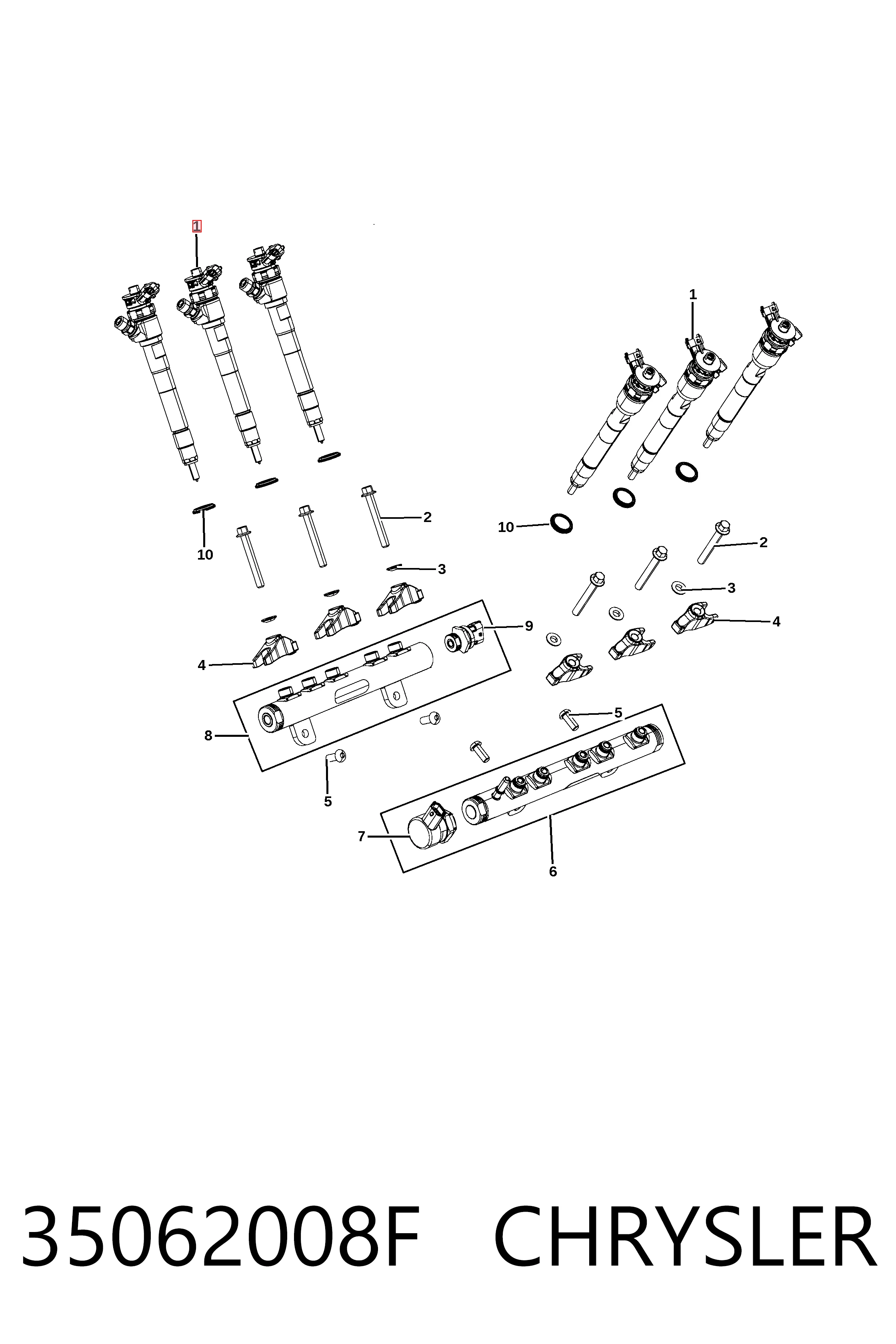 RX148332AA Mitsubishi Injetor de injeção de combustível