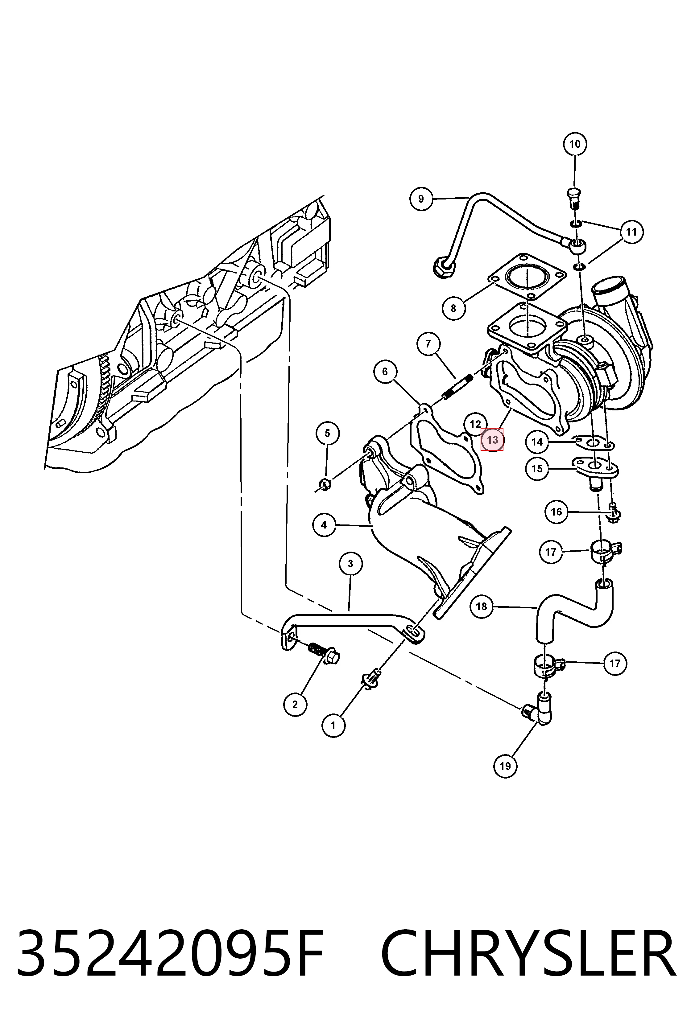 Turbina Fiat/Alfa/Lancia K05083265AA preço, a partir de 134,55 USD