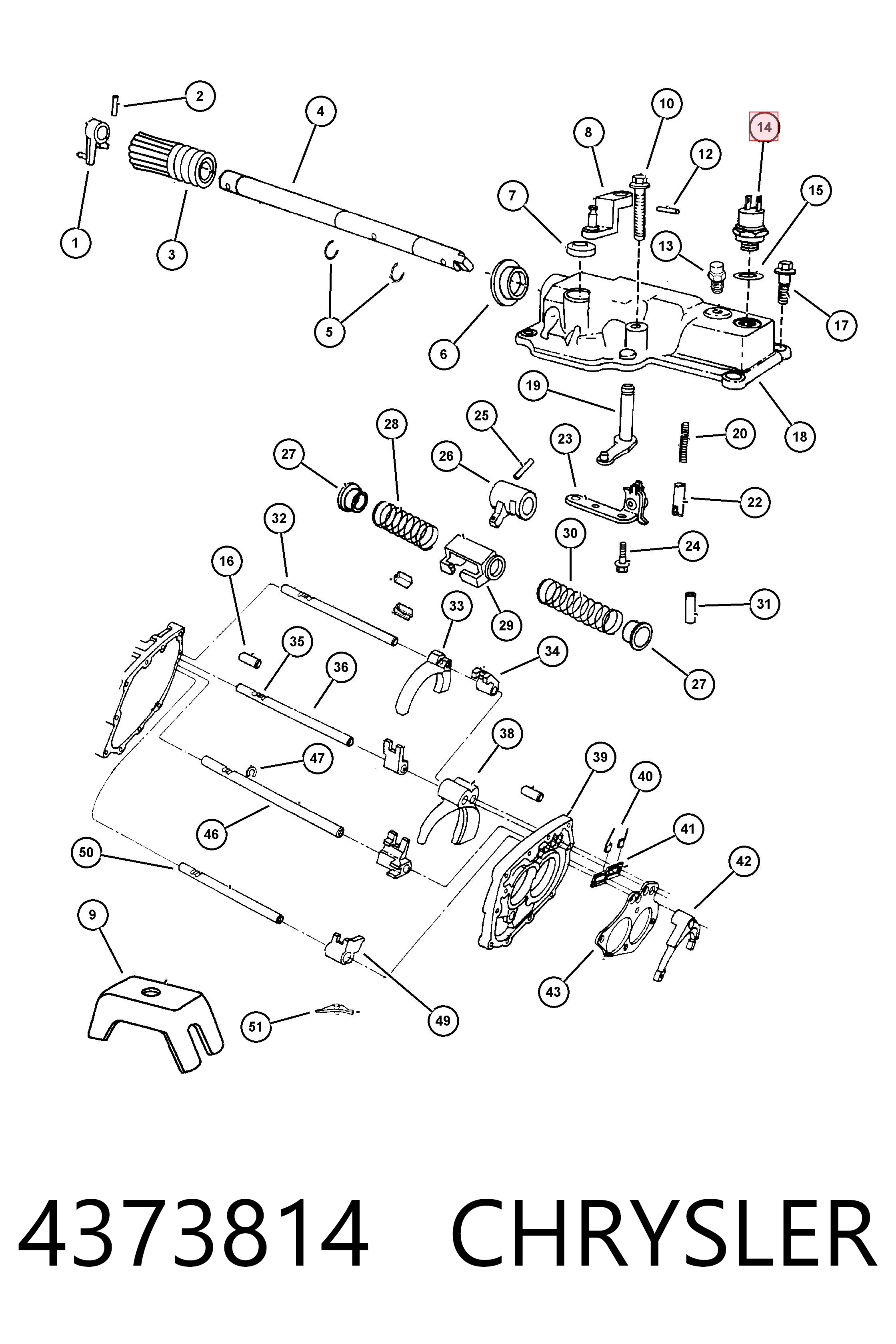 Sensor de ativação das luzes de marcha à ré K04373814 Fiat/Alfa/Lancia