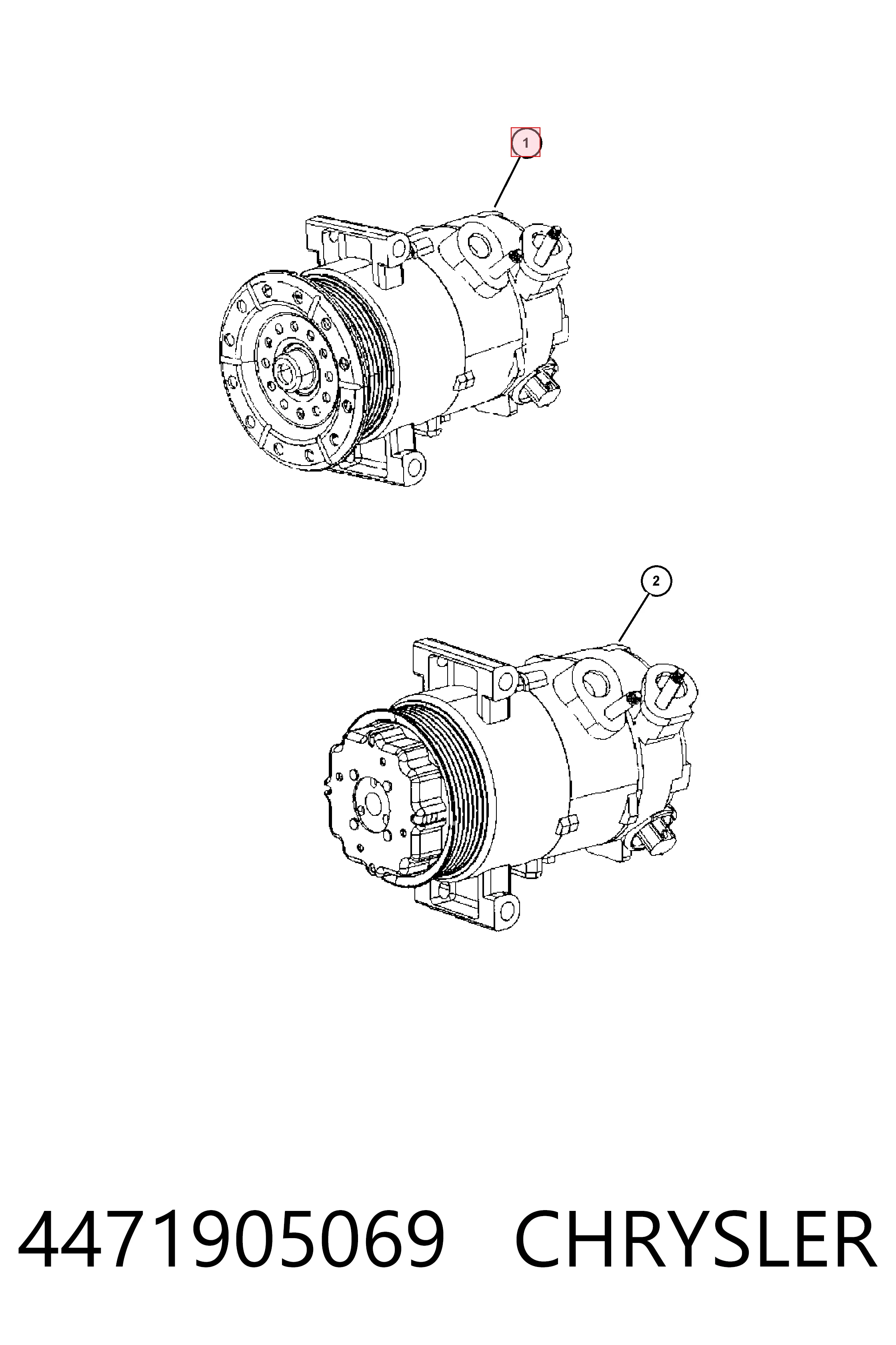 Compressor de aparelho de ar condicionado Dodge Caliber SXT PM