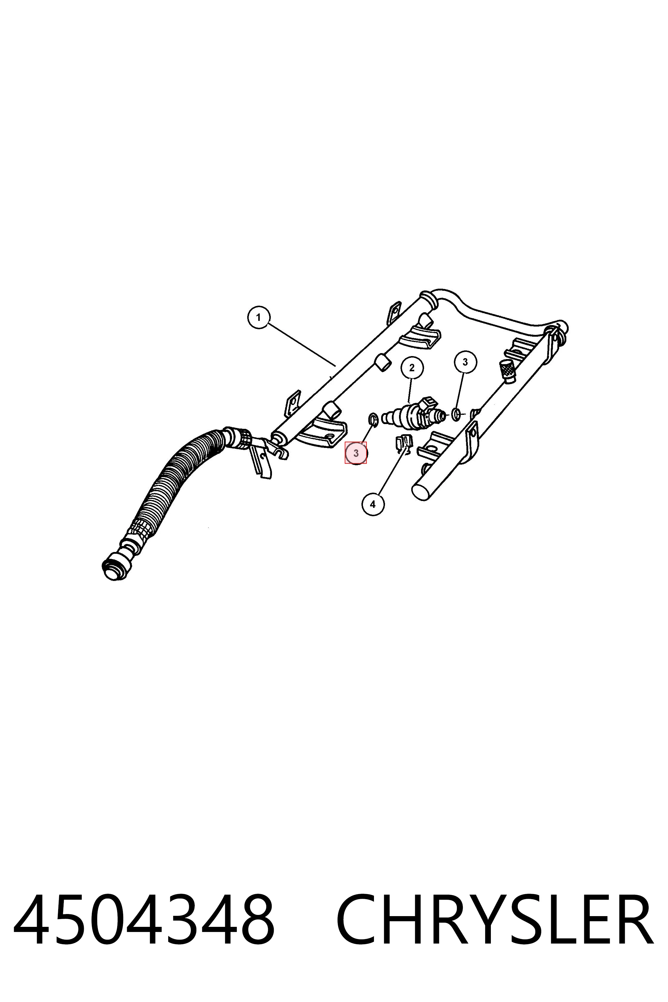 Compre 04897125AA Mitsubishi Anel (arruela) do injetor de ajuste