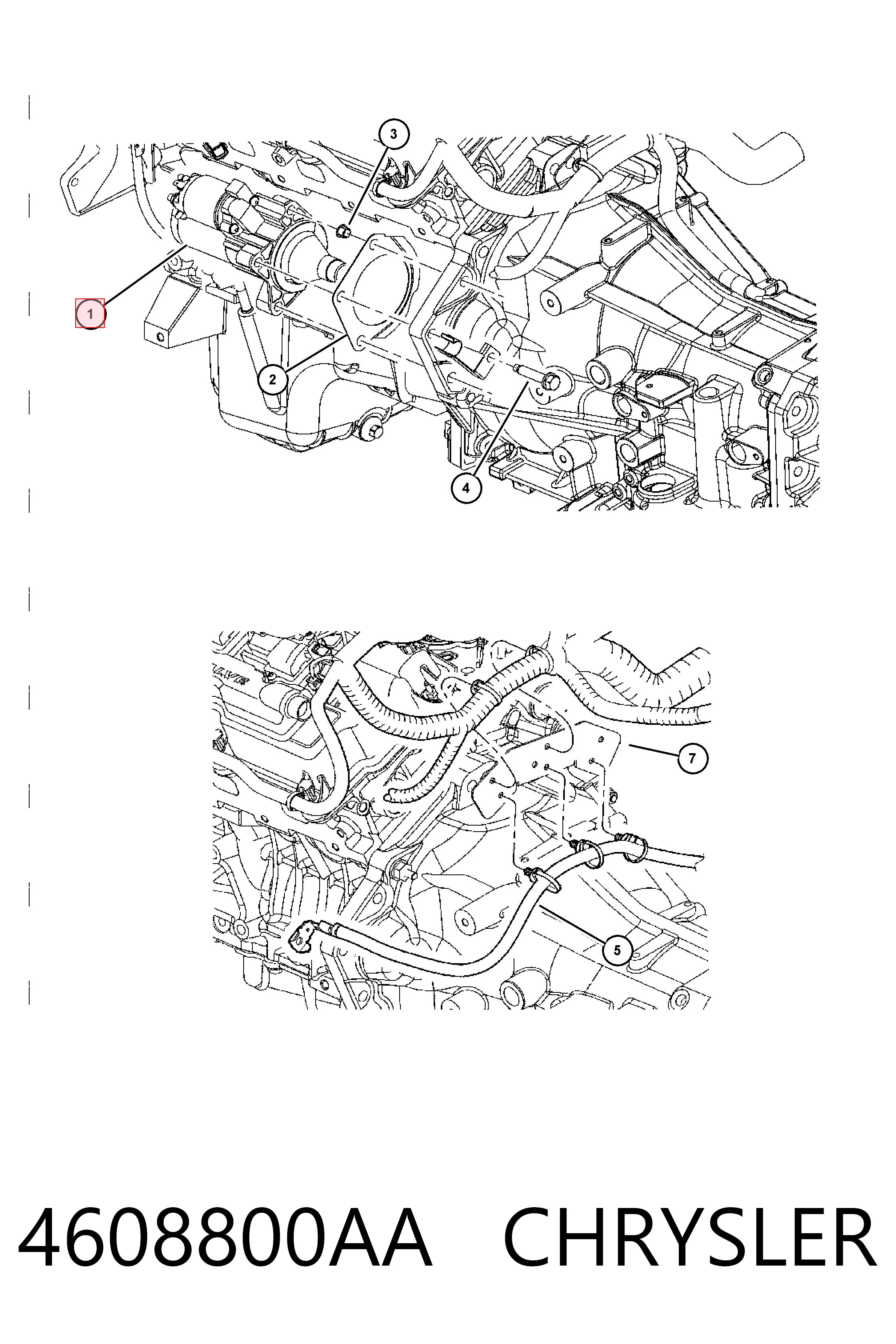 4608800AA Chrysler Motor de arranco
