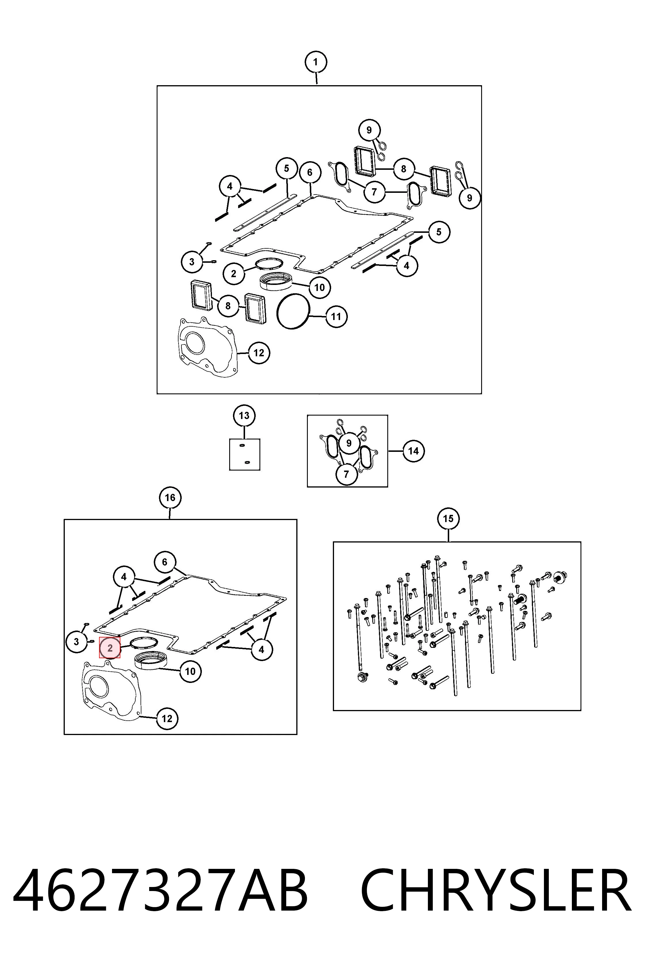 4627327AB Chrysler Sensor de pressão no coletor de admissão, MAP