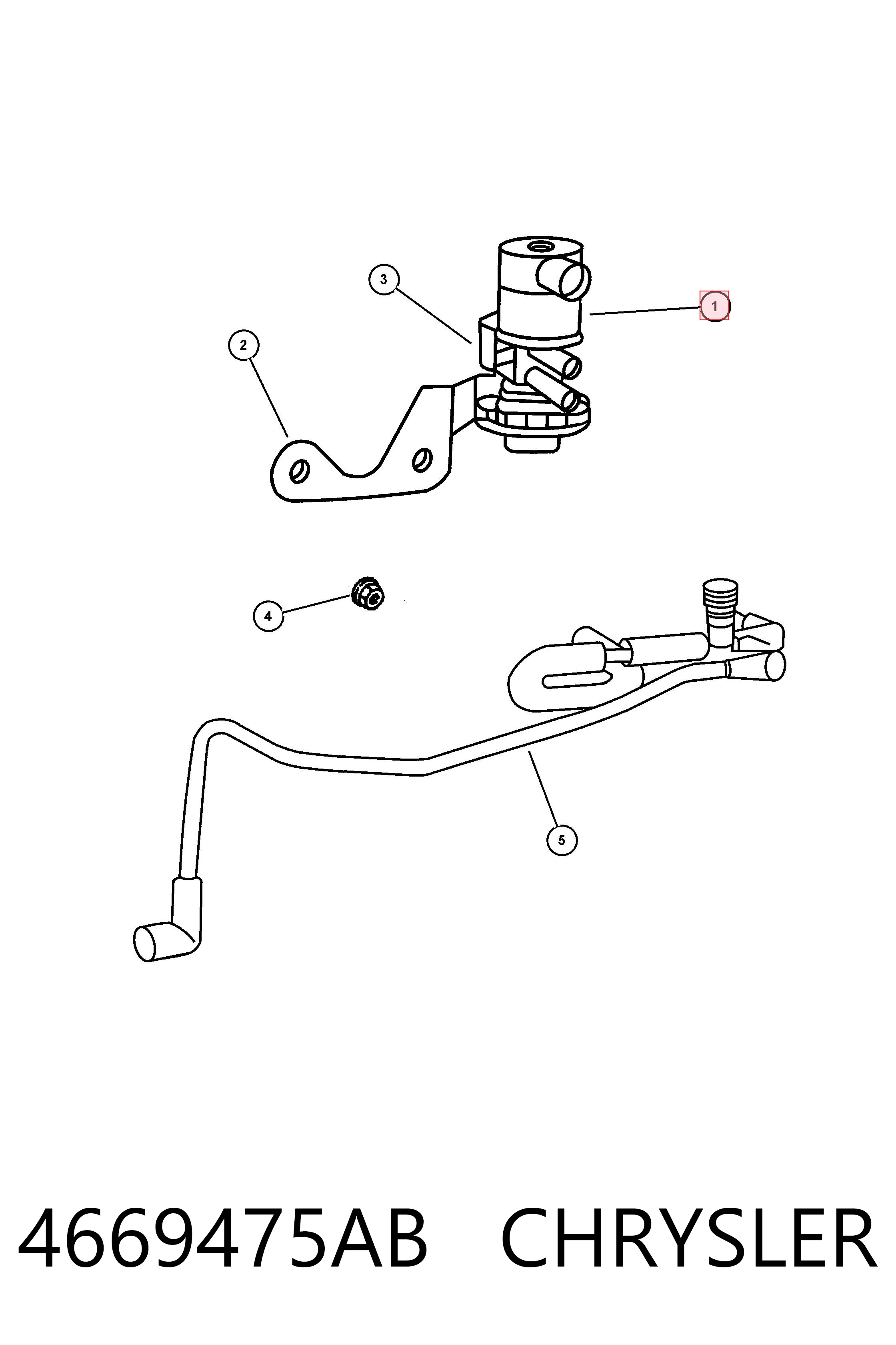 4669475AB Chrysler Convertidor de pressão (solenoide) de supercompressão