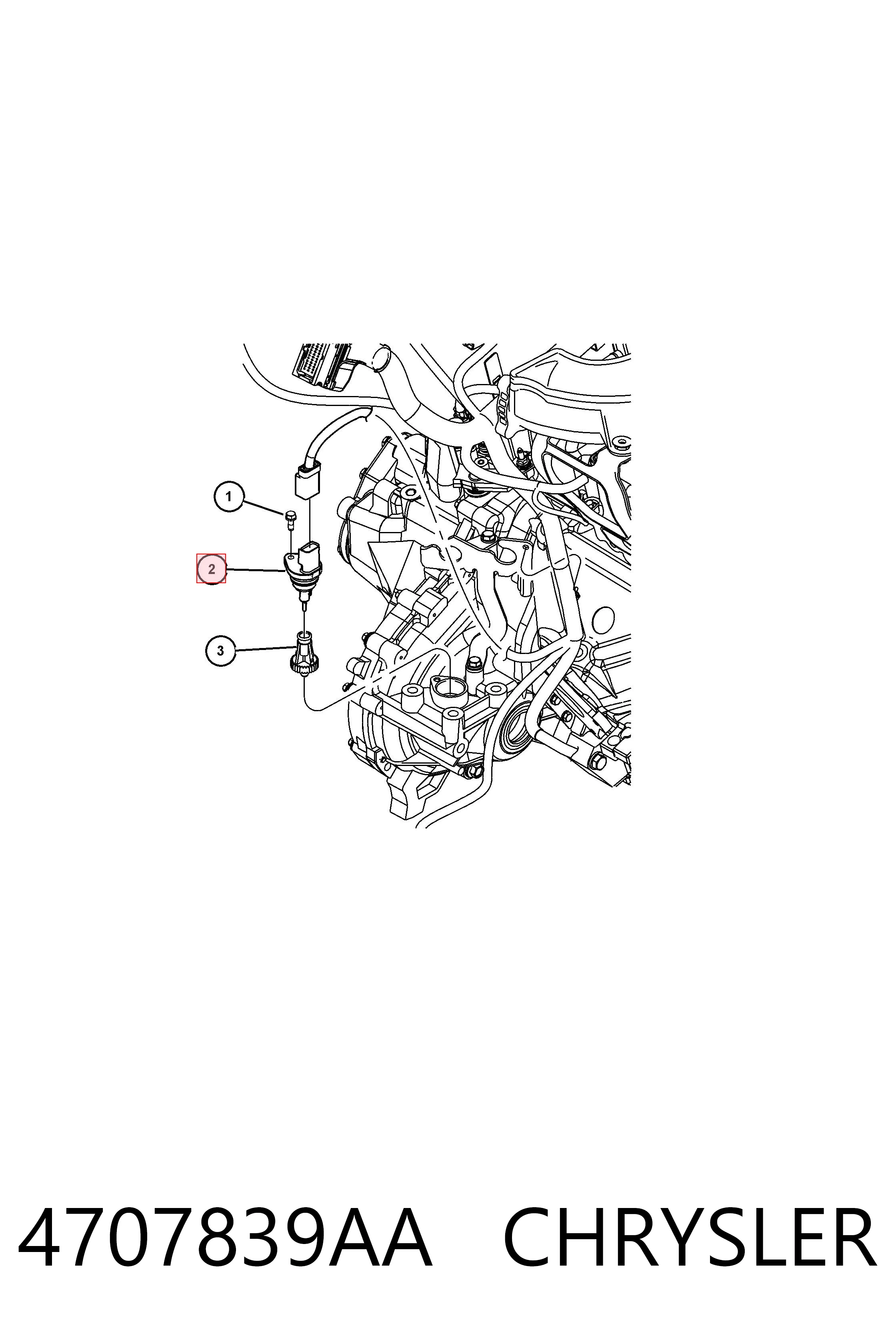 4707839AA Chrysler Sensor de velocidade