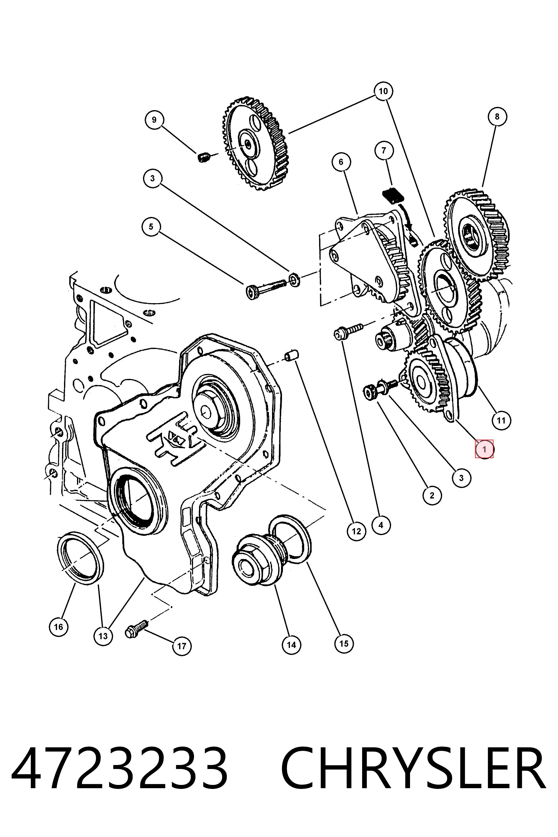 Bomba de óleo para Chrysler Voyager II GS 