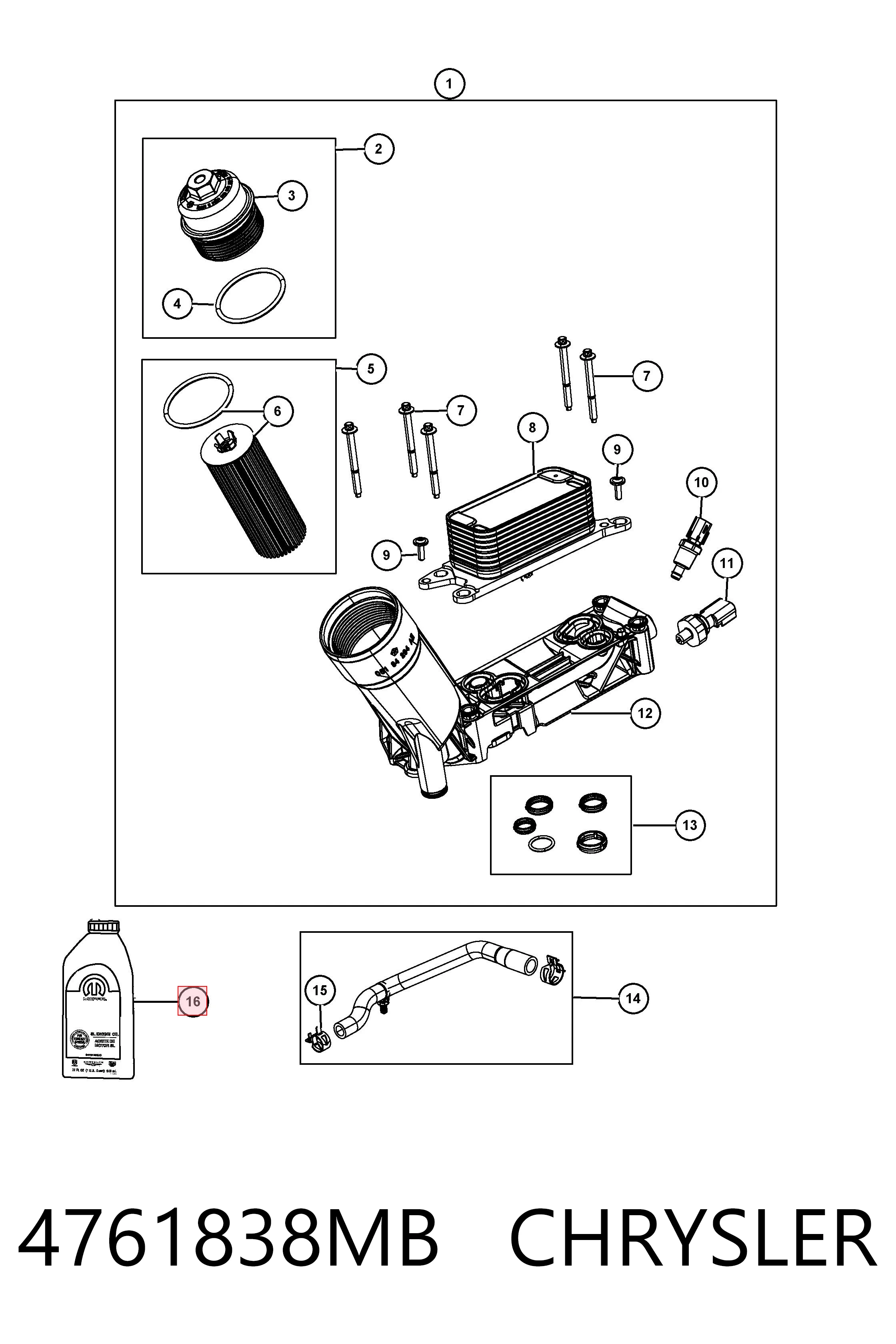 Compre K68518204AA Fiat/Alfa/Lancia Óleo para motor