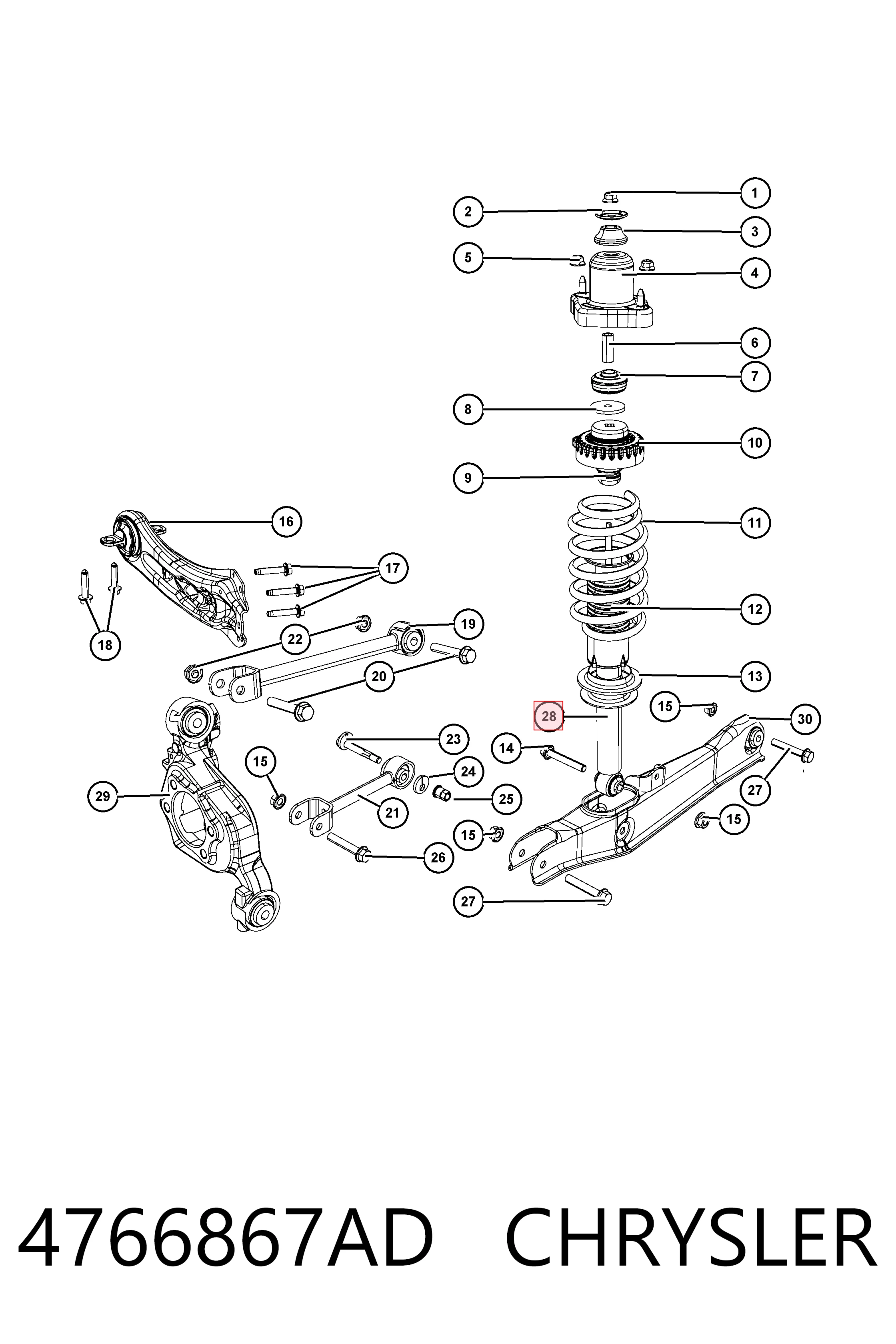 Amortecedor traseiro Fiat/Alfa/Lancia K04743866AD preço, a partir de 101,44 USD